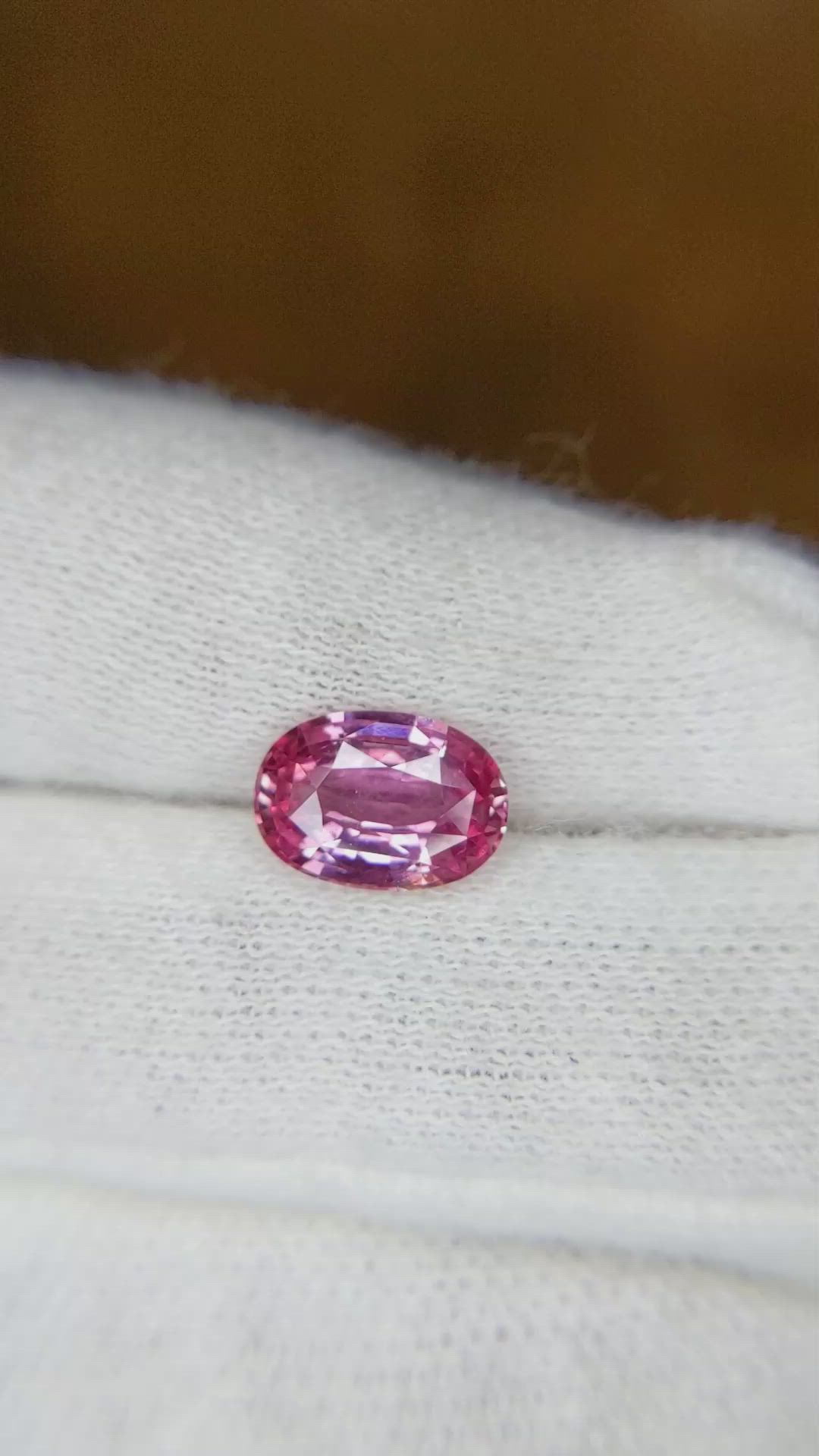 2.09 Ct. Pink Sapphire from Ceylon (Sri Lanka) Size Video