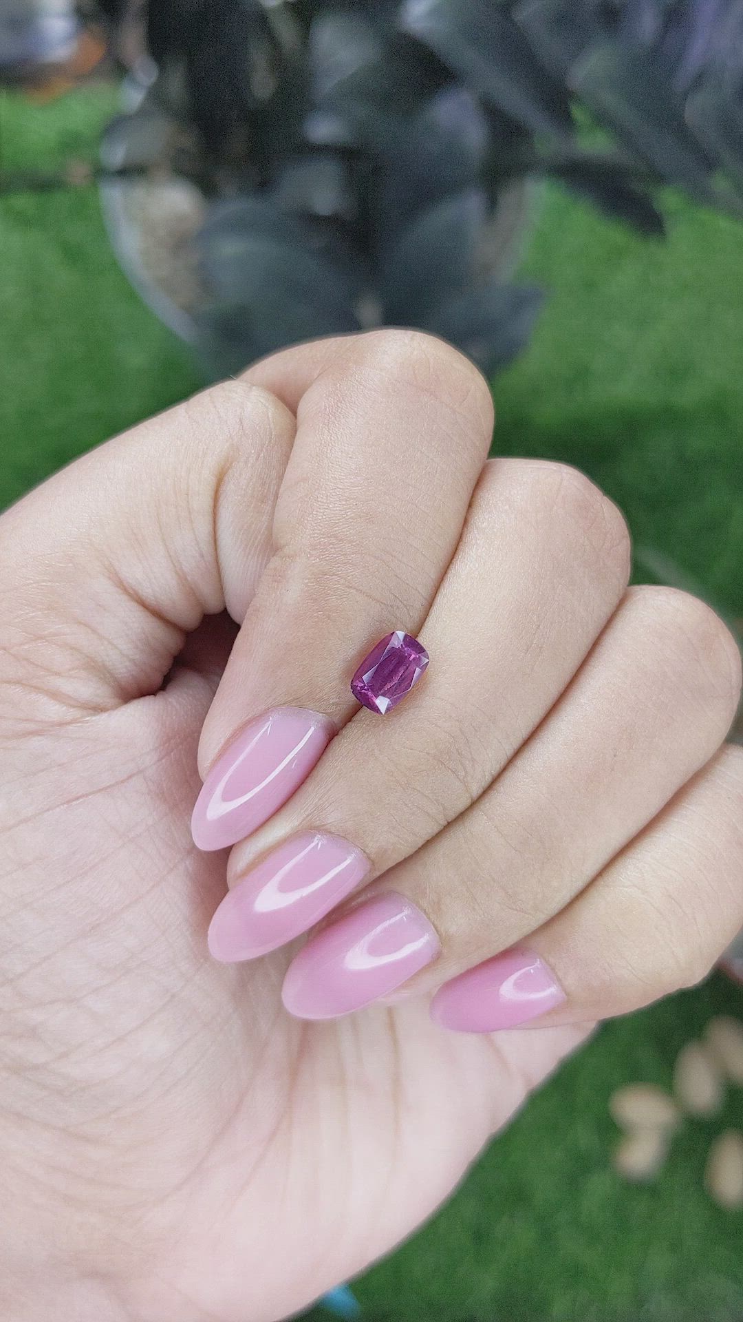 1.04 Ct. Purplish Pink Sapphire from Tanzania Size Video
