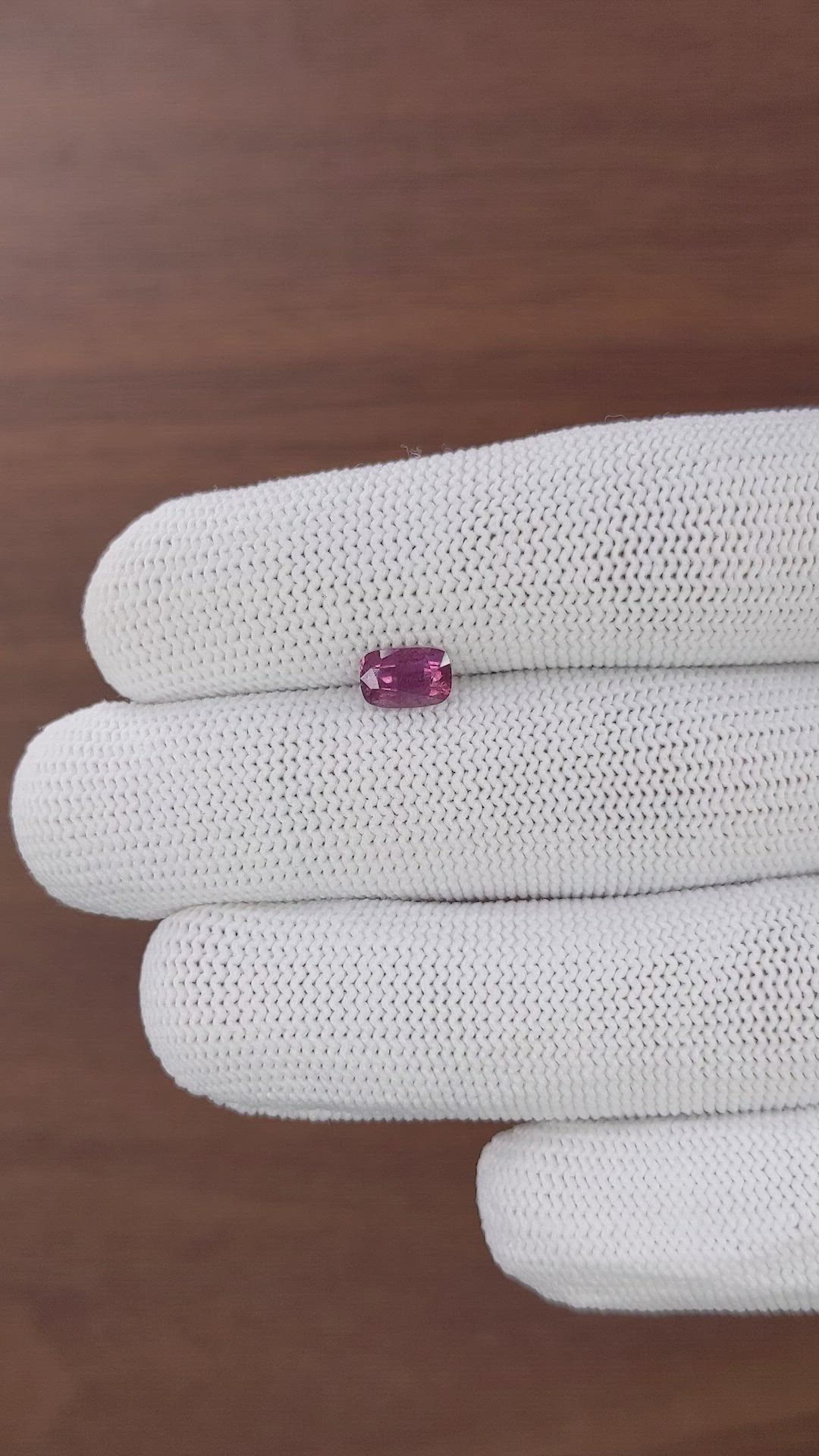 1.04 Ct. Purplish Pink Sapphire from Tanzania Size Video