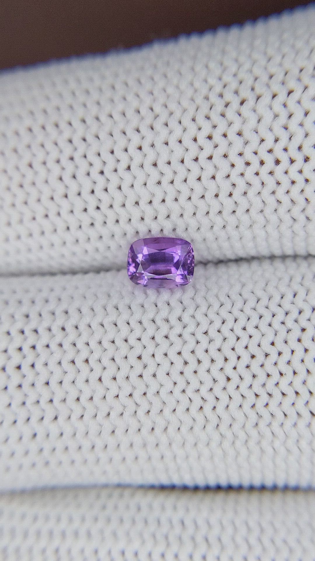 0.58 Ct. Purple Sapphire from Tanzania Size Video