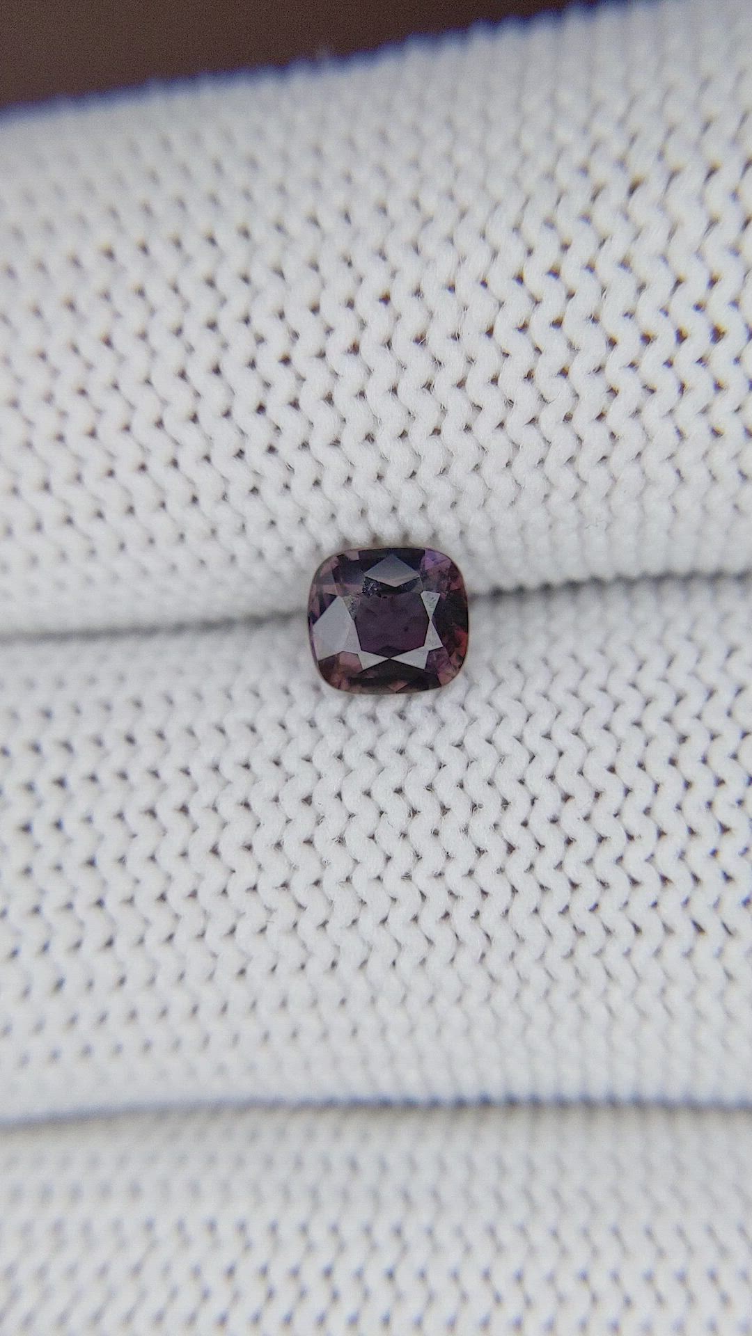 0.70 Ct. Pinkish Brown Sapphire from Tanzania Size Video