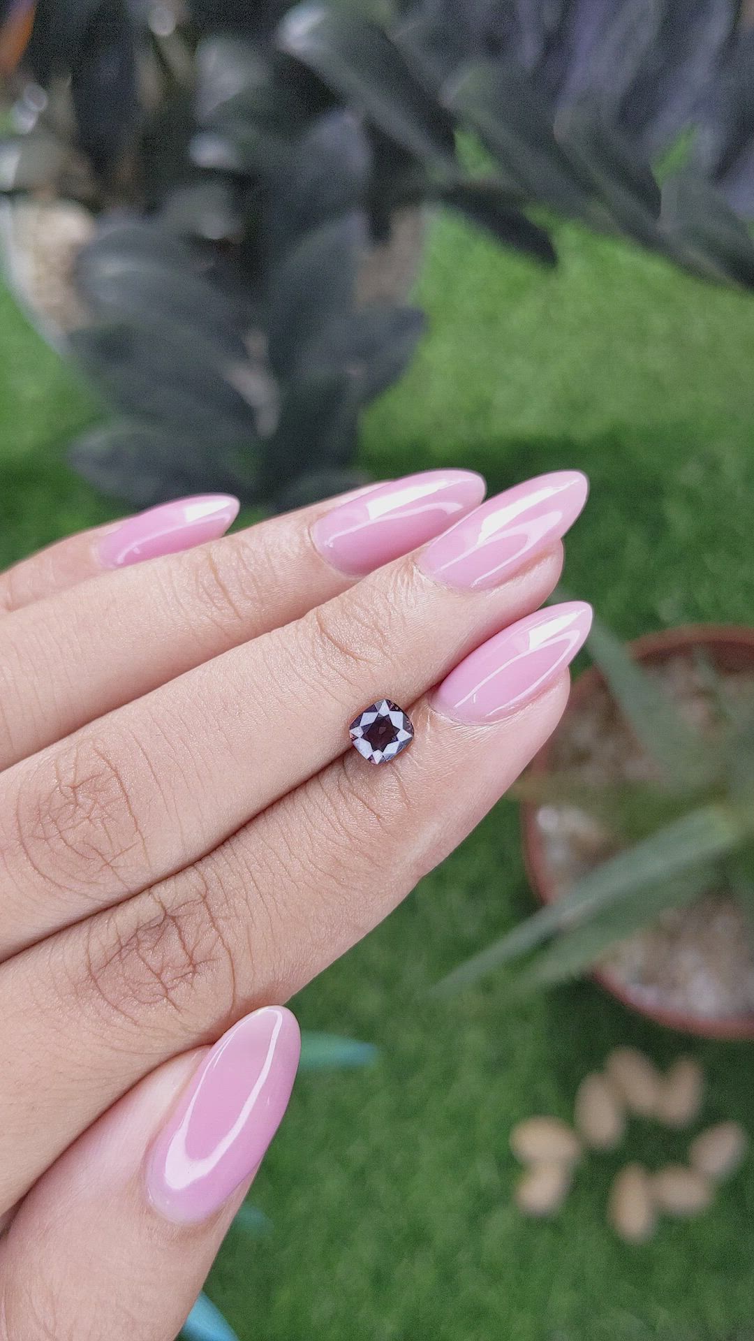 0.70 Ct. Pinkish Brown Sapphire from Tanzania Size Video
