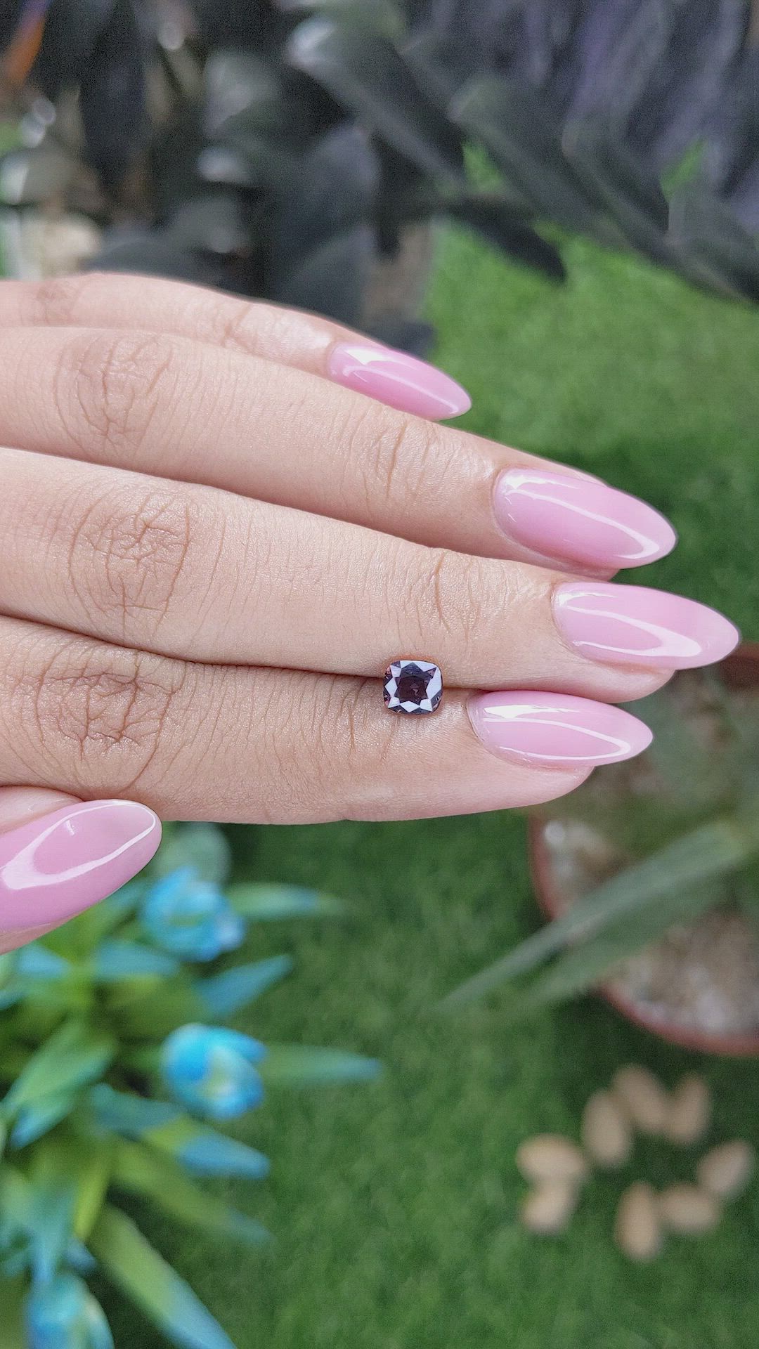 0.70 Ct. Pinkish Brown Sapphire from Tanzania Size Video