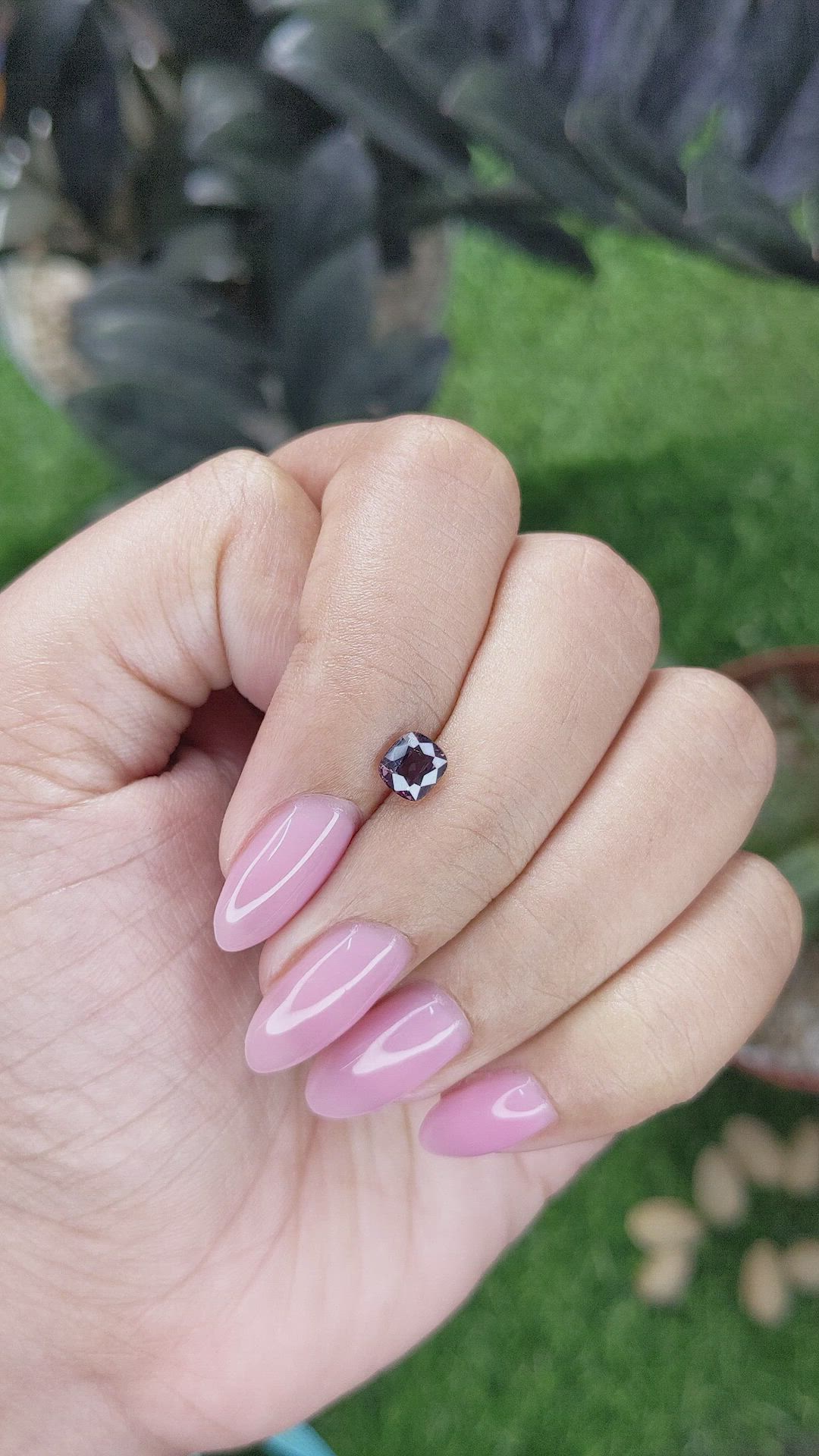 0.70 Ct. Pinkish Brown Sapphire from Tanzania Size Video