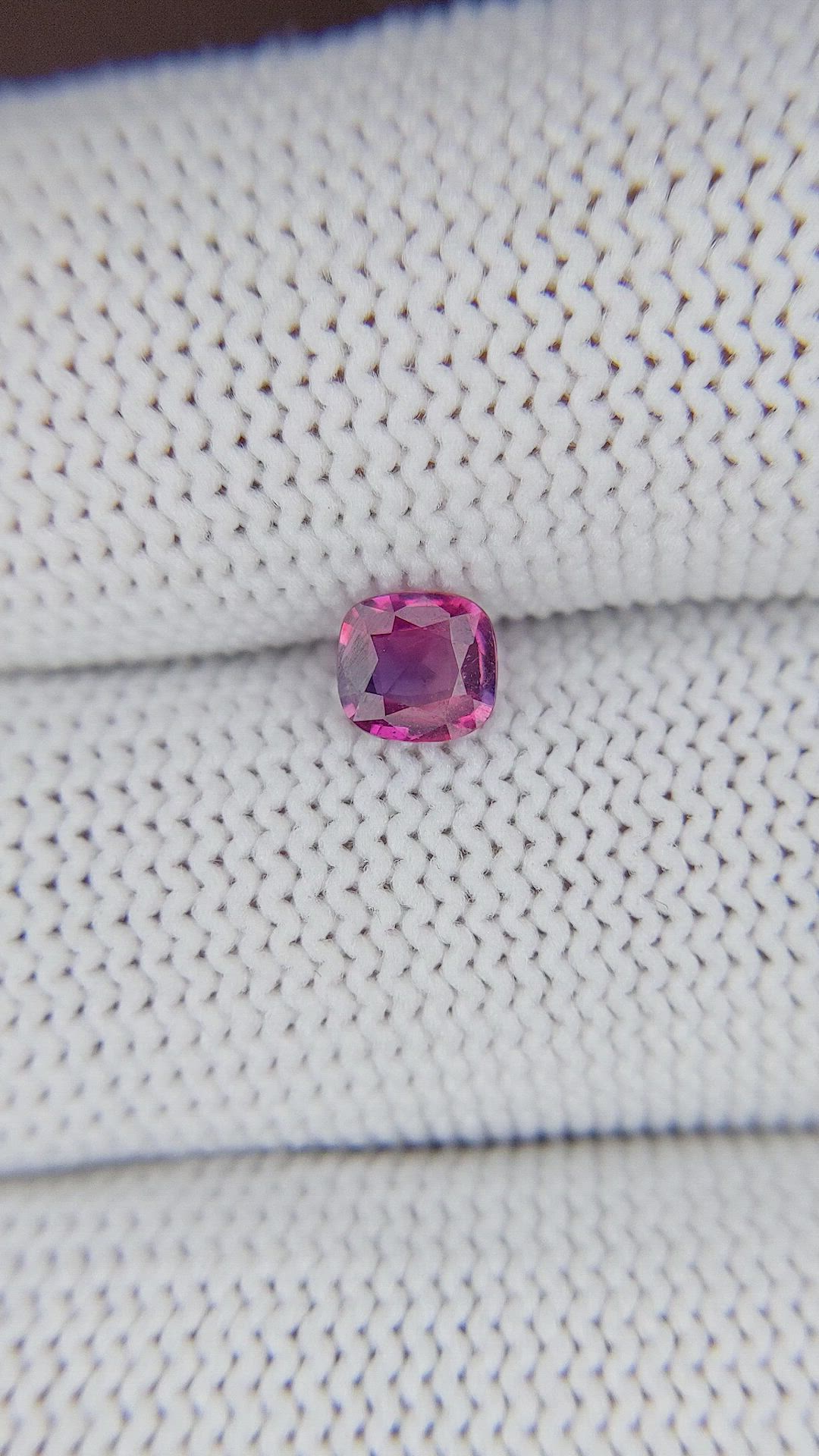 0.48 Ct. Purplish Pink Sapphire from Tanzania Size Video