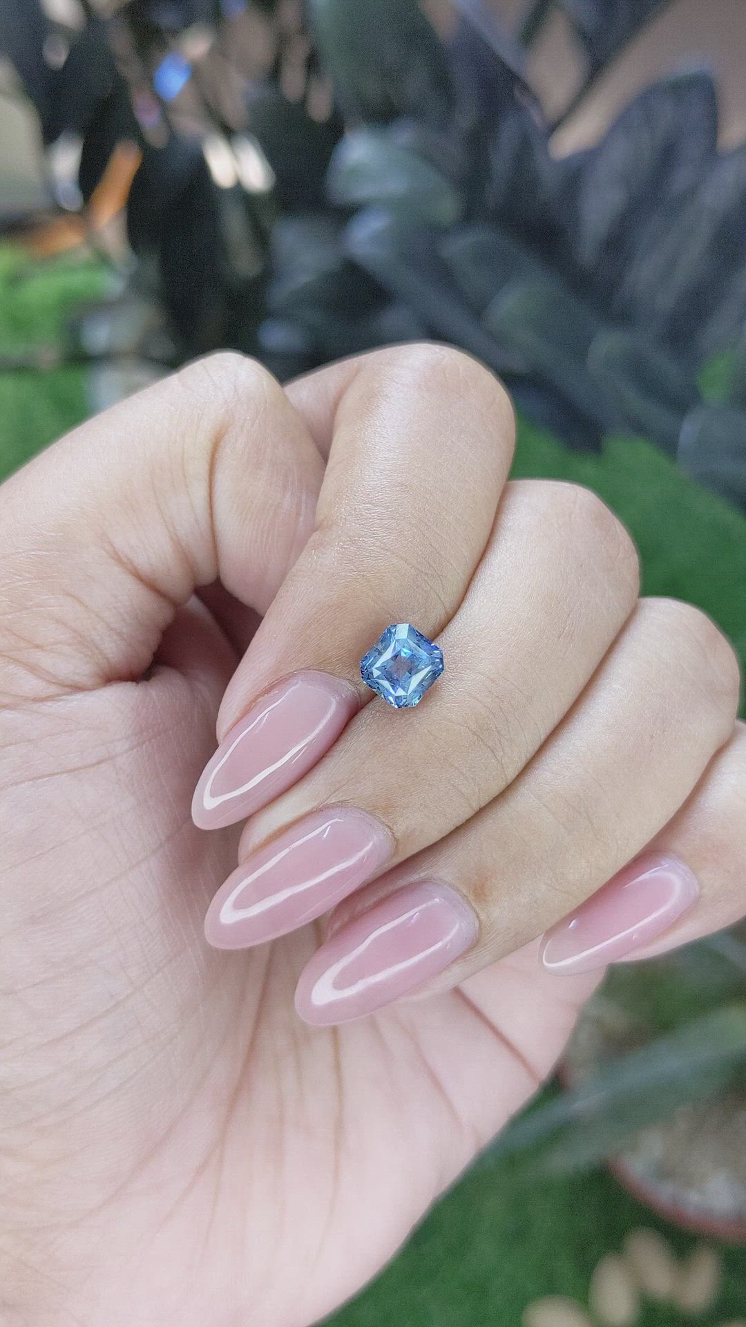 1.63 Ct. Blue Sapphire from Madagascar Size Video