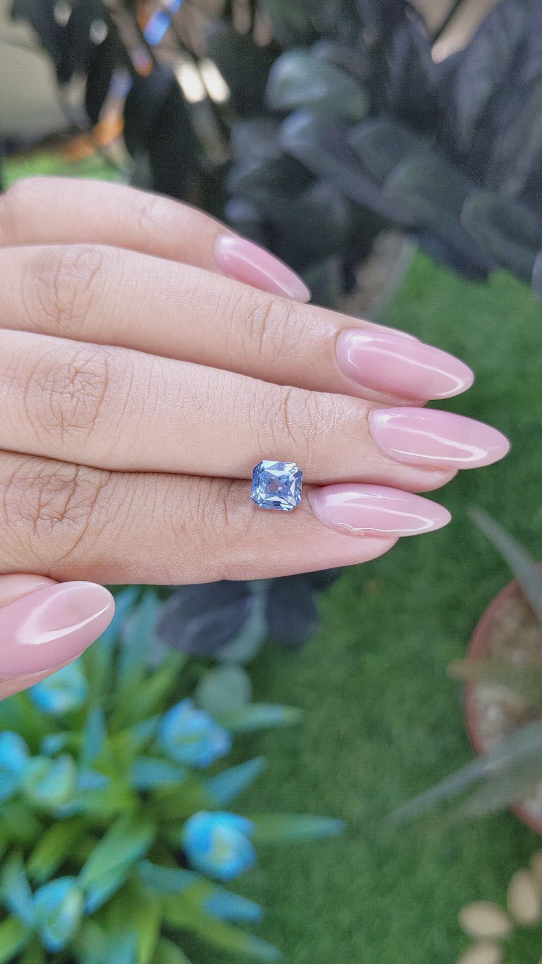 1.63 Ct. Blue Sapphire from Madagascar Size Video
