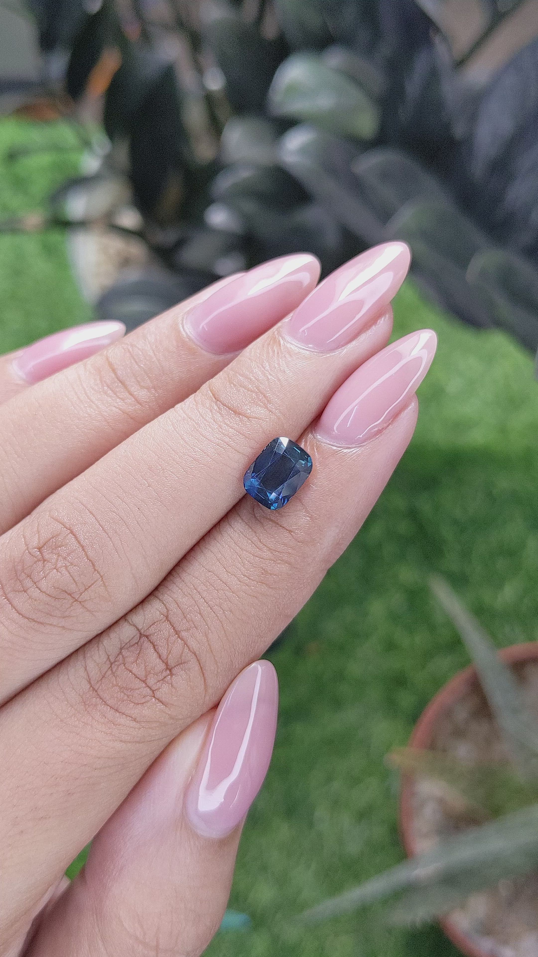 2.12 Ct. Blue Sapphire from Madagascar Size Video