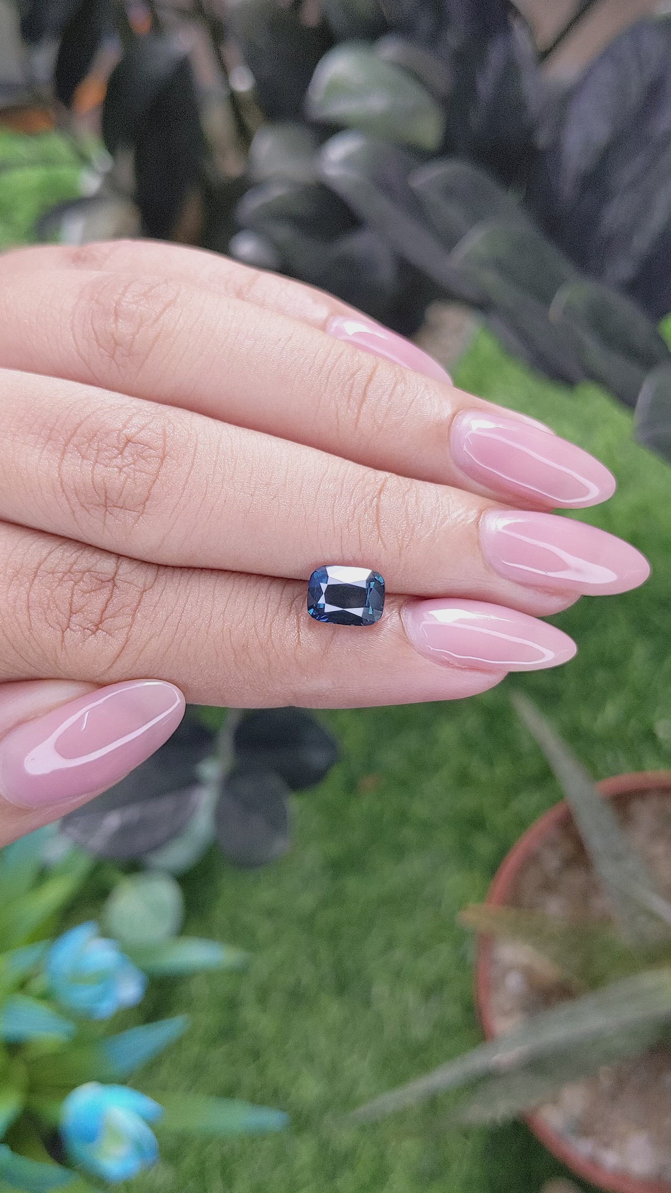 2.12 Ct. Blue Sapphire from Madagascar Size Video
