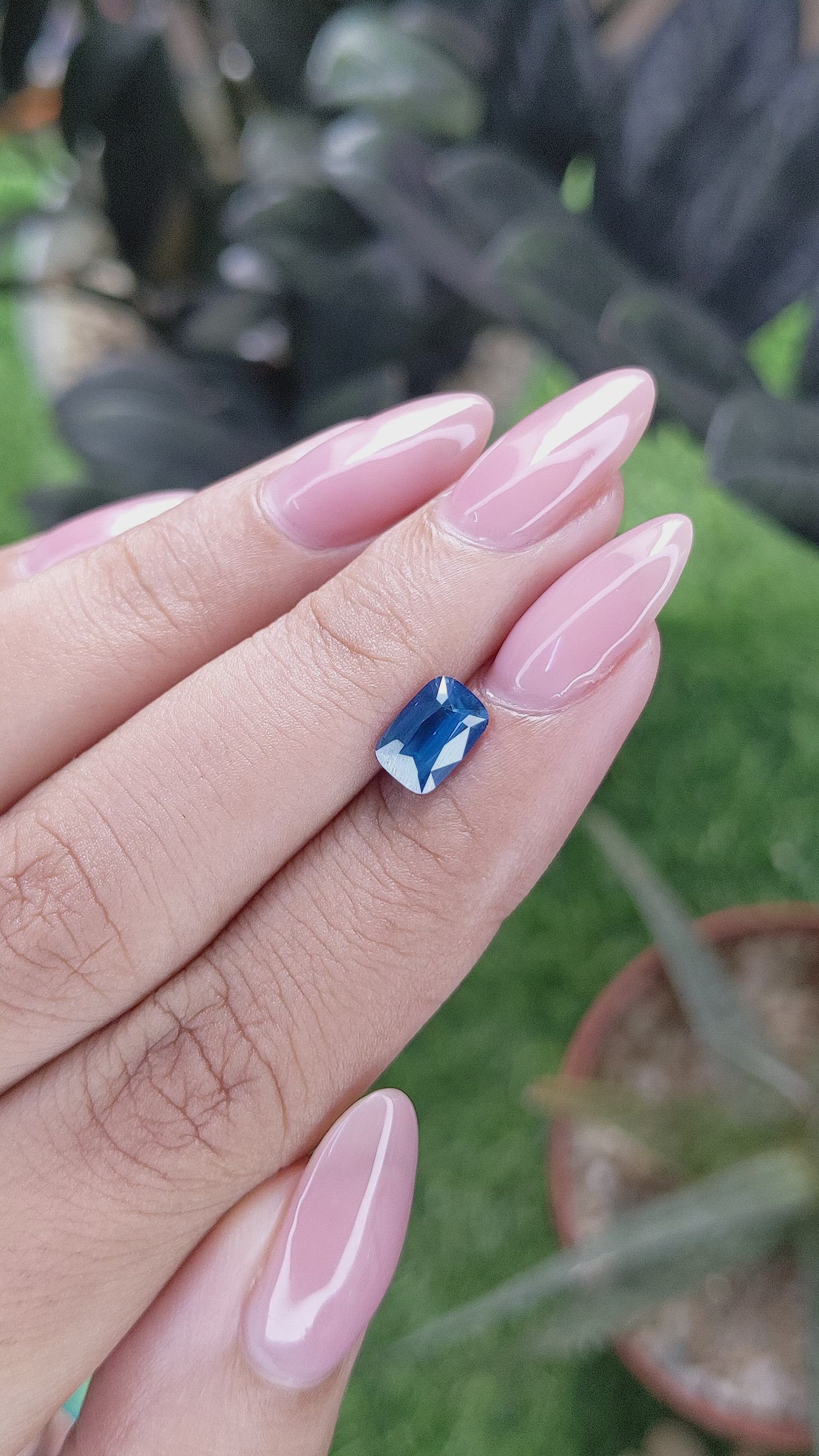 1.28 Ct. Blue Sapphire from Madagascar Size Video