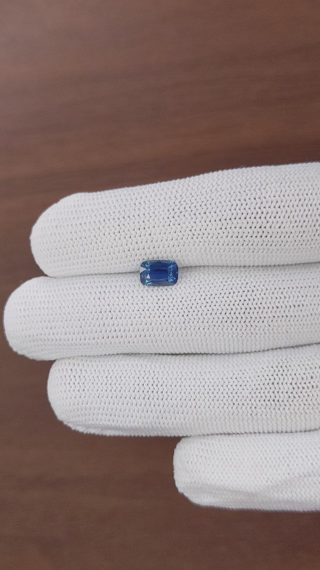 1.28 Ct. Blue Sapphire from Madagascar Size Video
