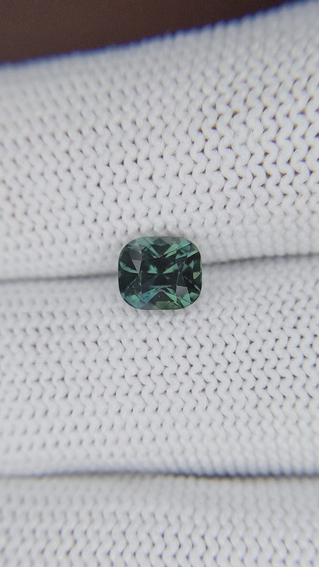 1.60 Ct. Bluish Green Sapphire from Madagascar Size Video