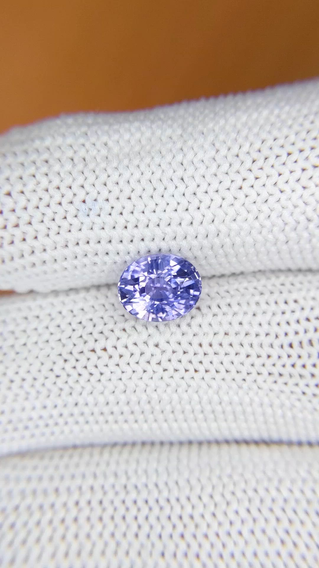 2.01 Ct. Violet Sapphire from Ceylon (Sri Lanka) Size Video