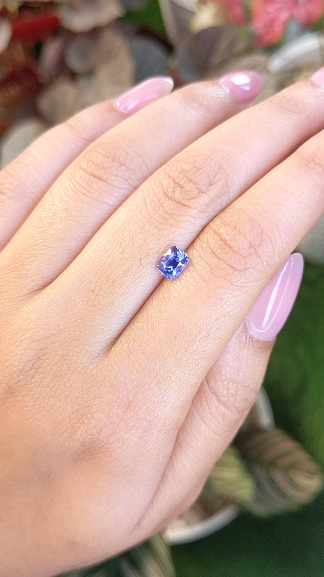 0.97 Ct. Blue Sapphire from Ceylon (Sri Lanka) Size Video
