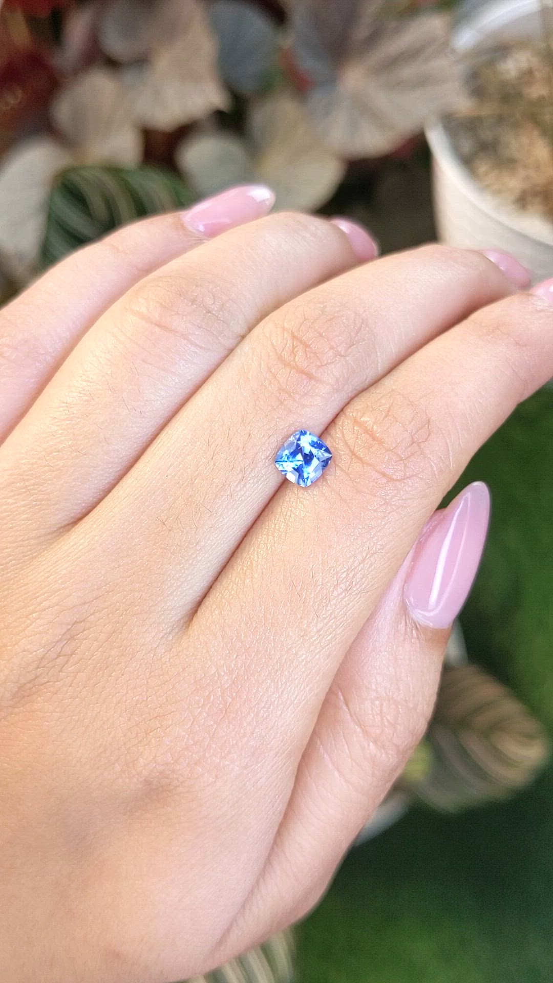 1.06 Ct. Blue Sapphire from Ceylon (Sri Lanka) Size Video