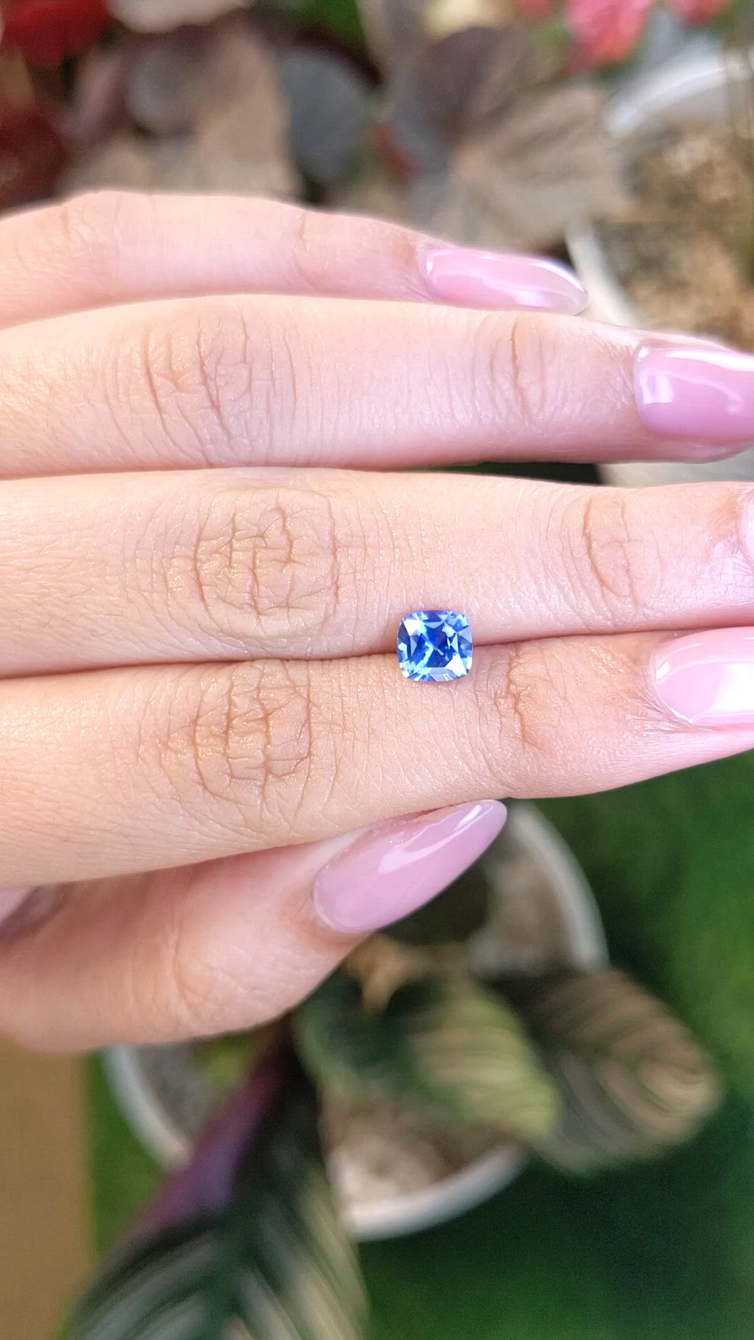1.06 Ct. Blue Sapphire from Ceylon (Sri Lanka) Size Video