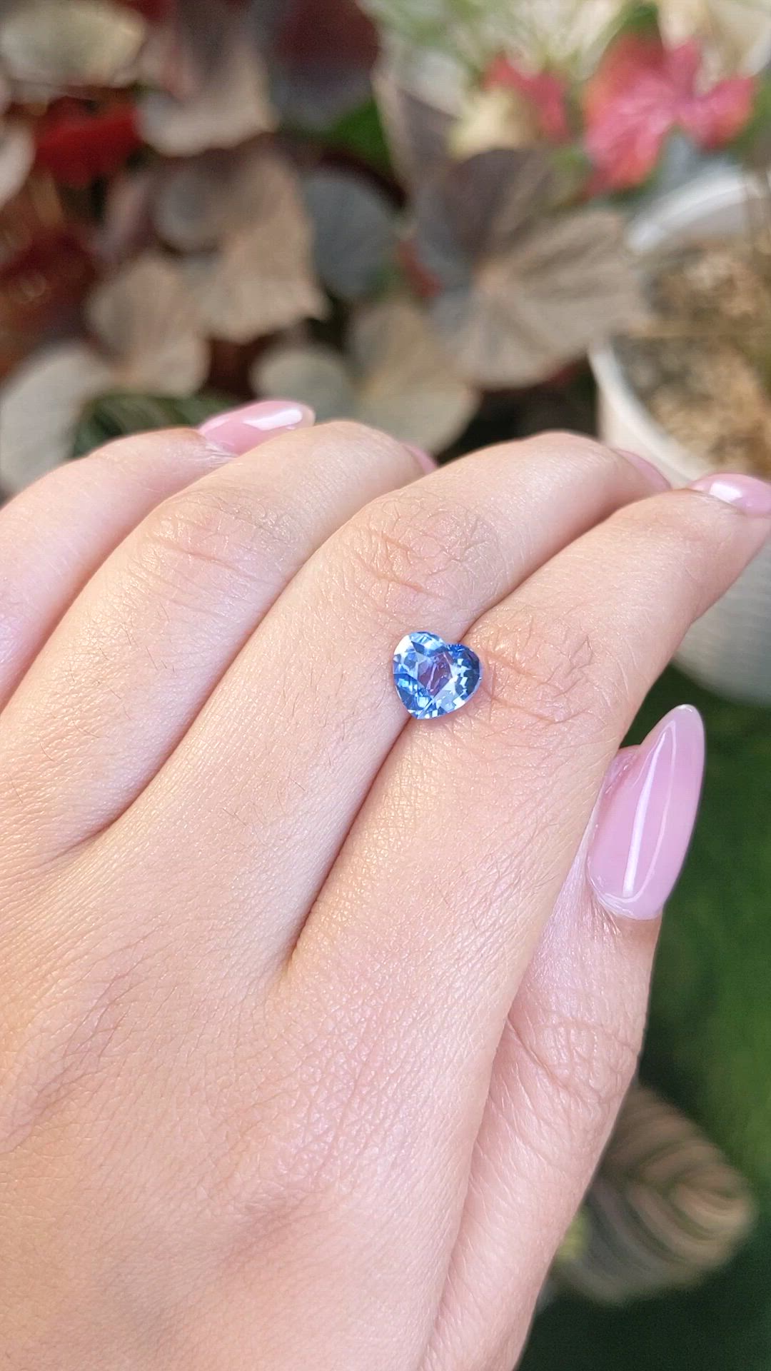 2.05 Ct. Blue Sapphire from Ceylon (Sri Lanka) Size Video