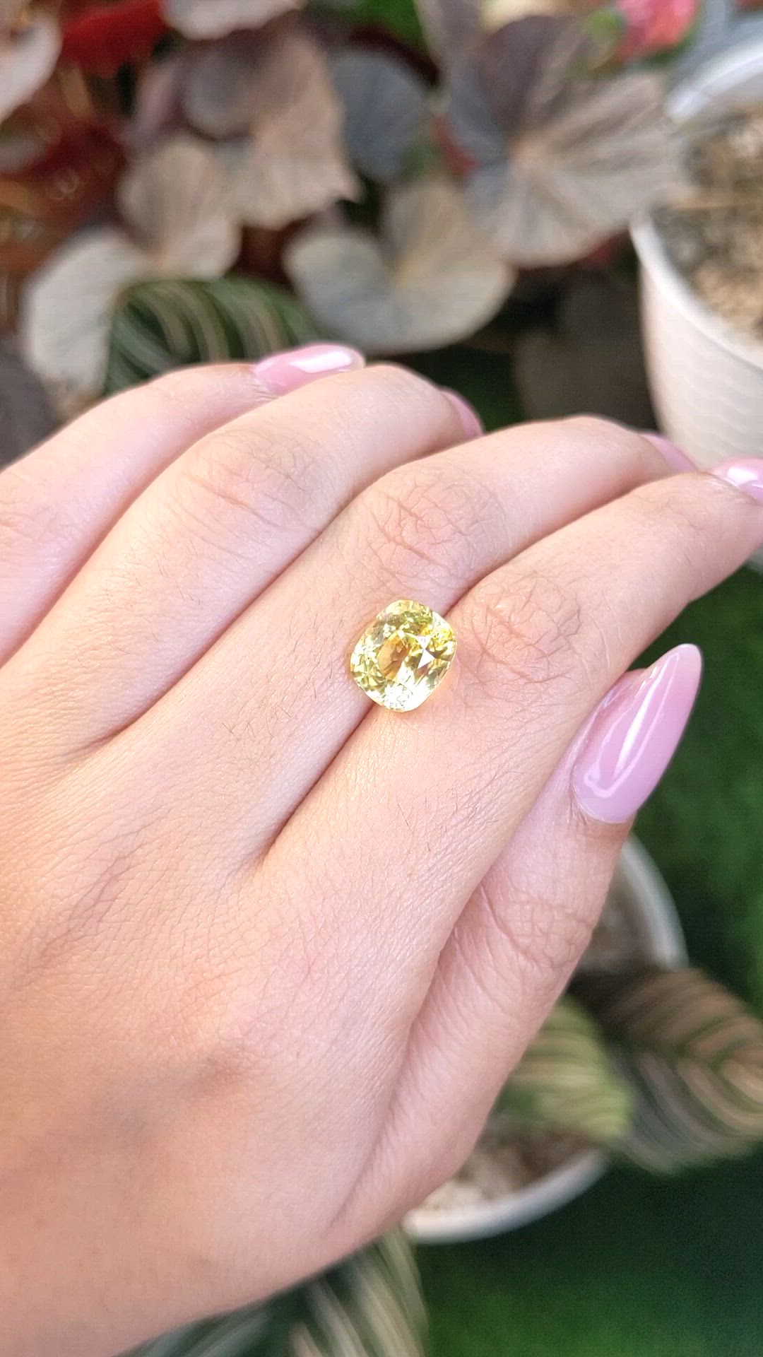6.04 Ct. Yellow Sapphire from Ceylon (Sri Lanka) Size Video