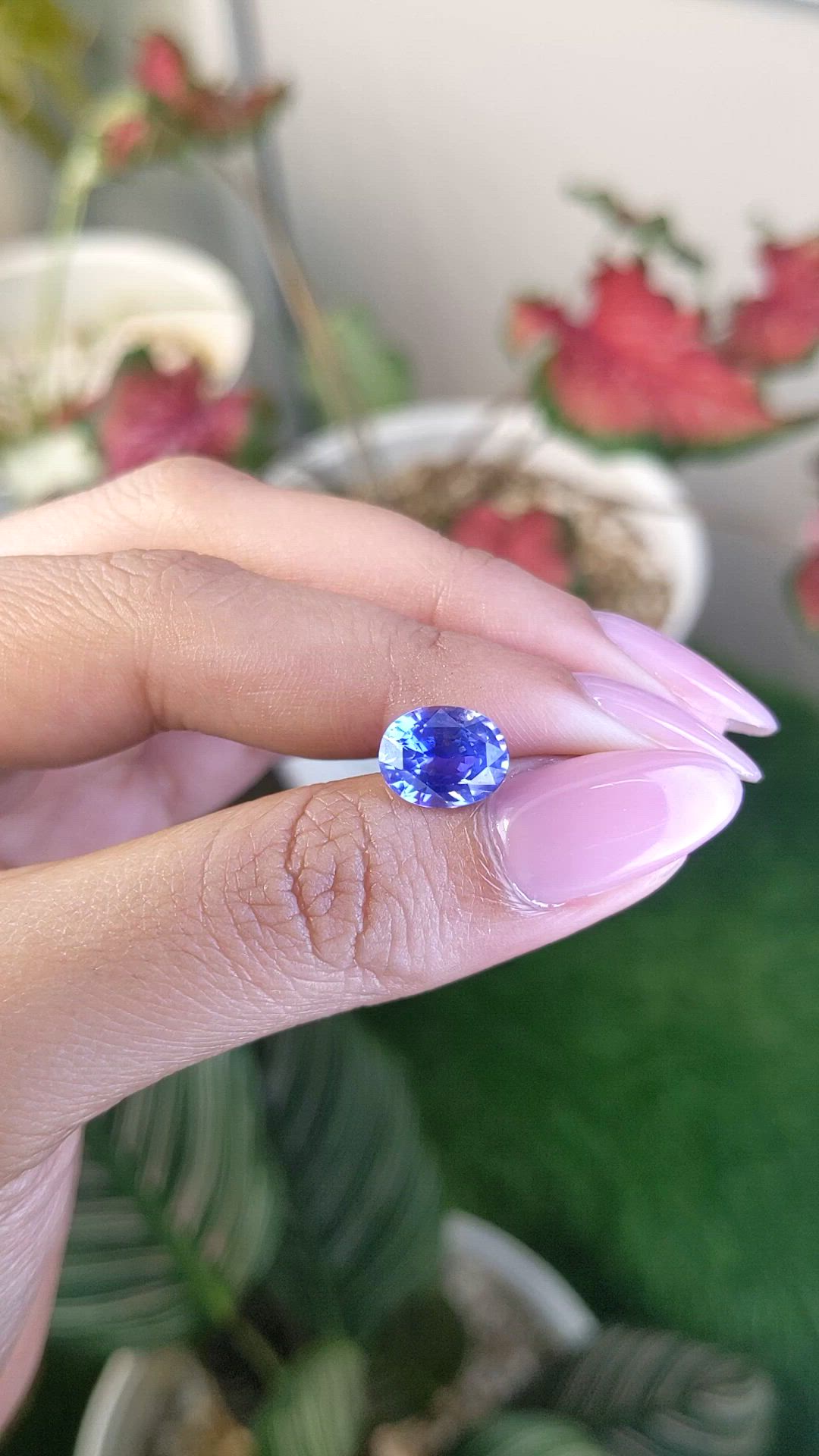3.51 Ct. Blue Sapphire from Ceylon (Sri Lanka) Size Video