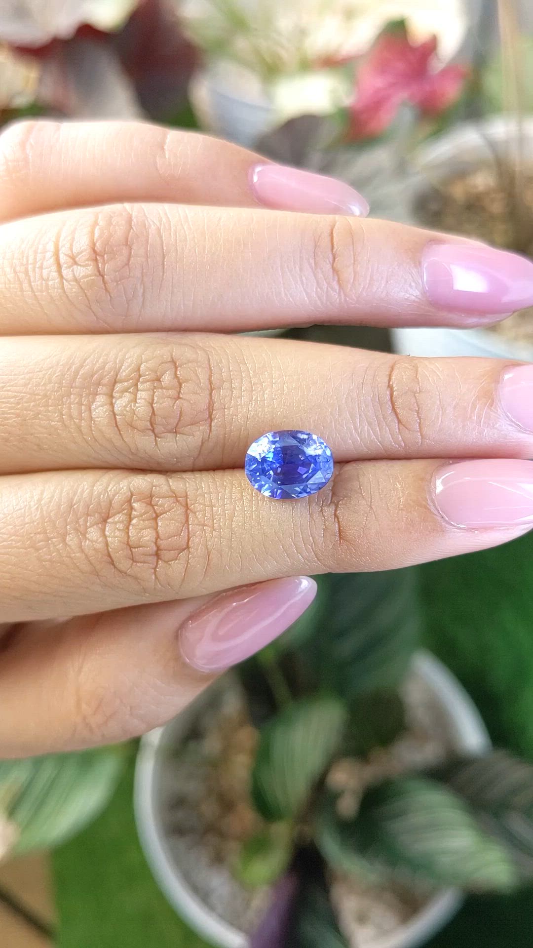 3.51 Ct. Blue Sapphire from Ceylon (Sri Lanka) Size Video