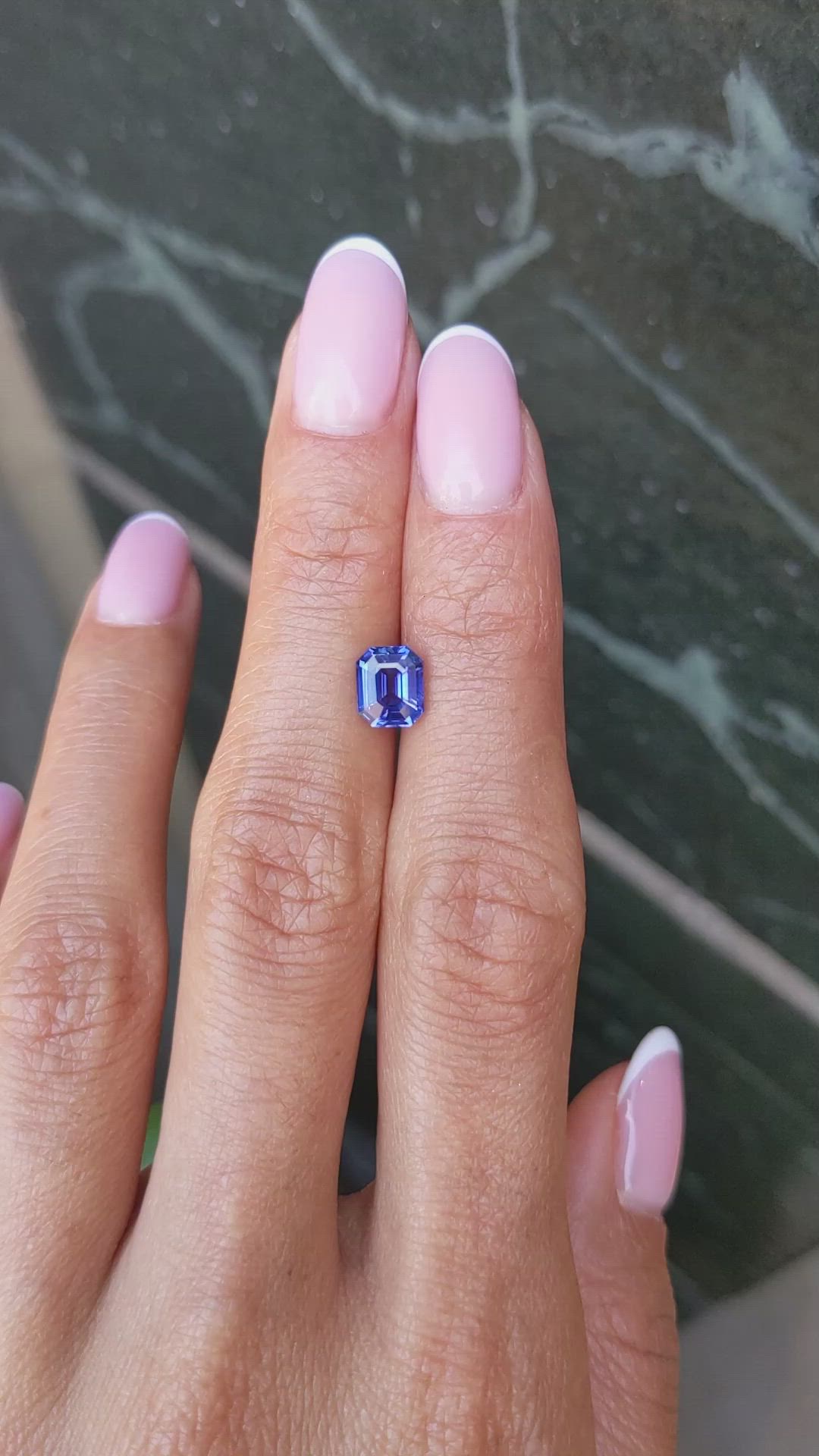1.54 Ct. Blue Sapphire from Ceylon (Sri Lanka) Size Video