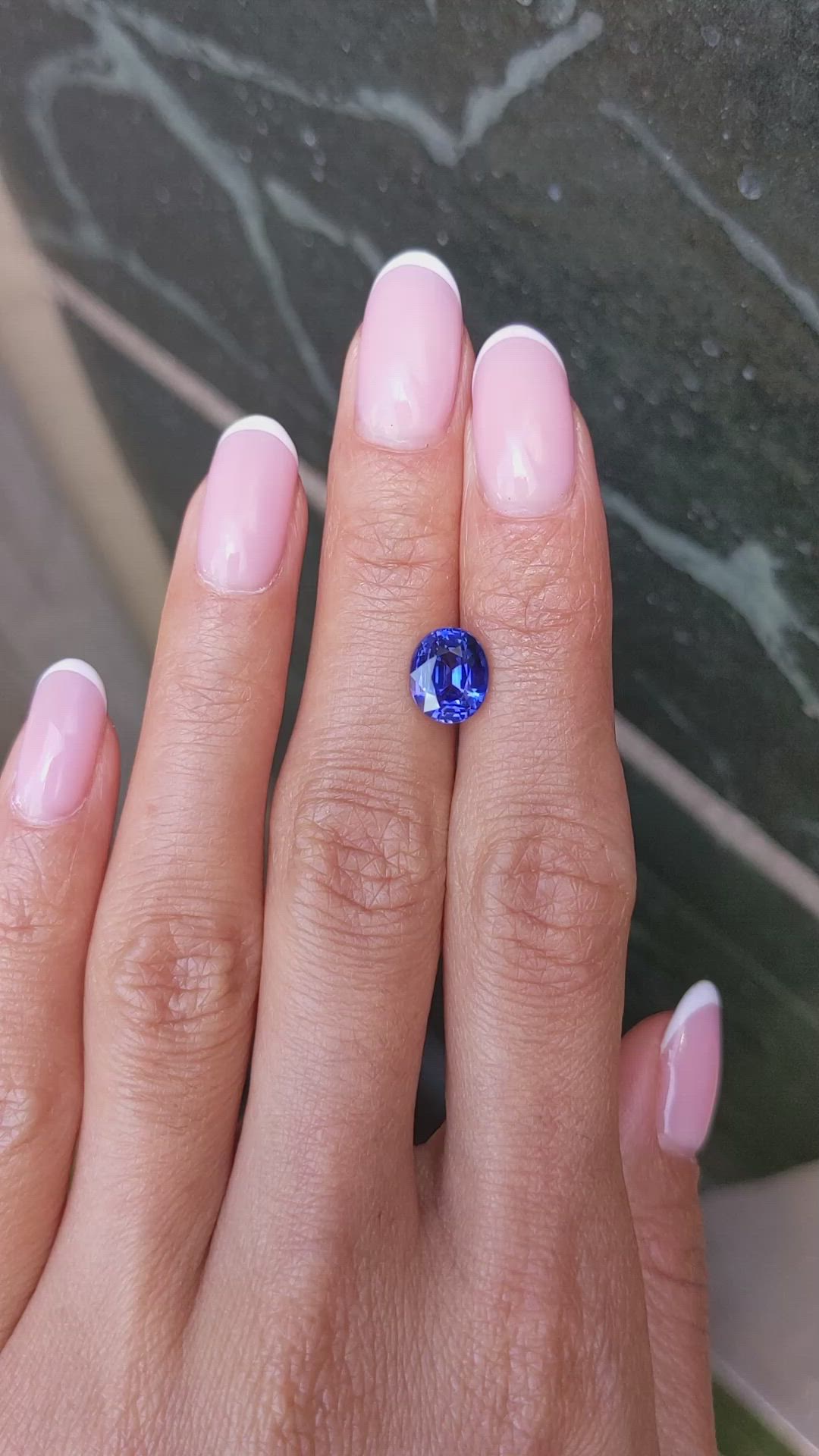 2.82 Ct. Blue Sapphire from Ceylon (Sri Lanka) Size Video