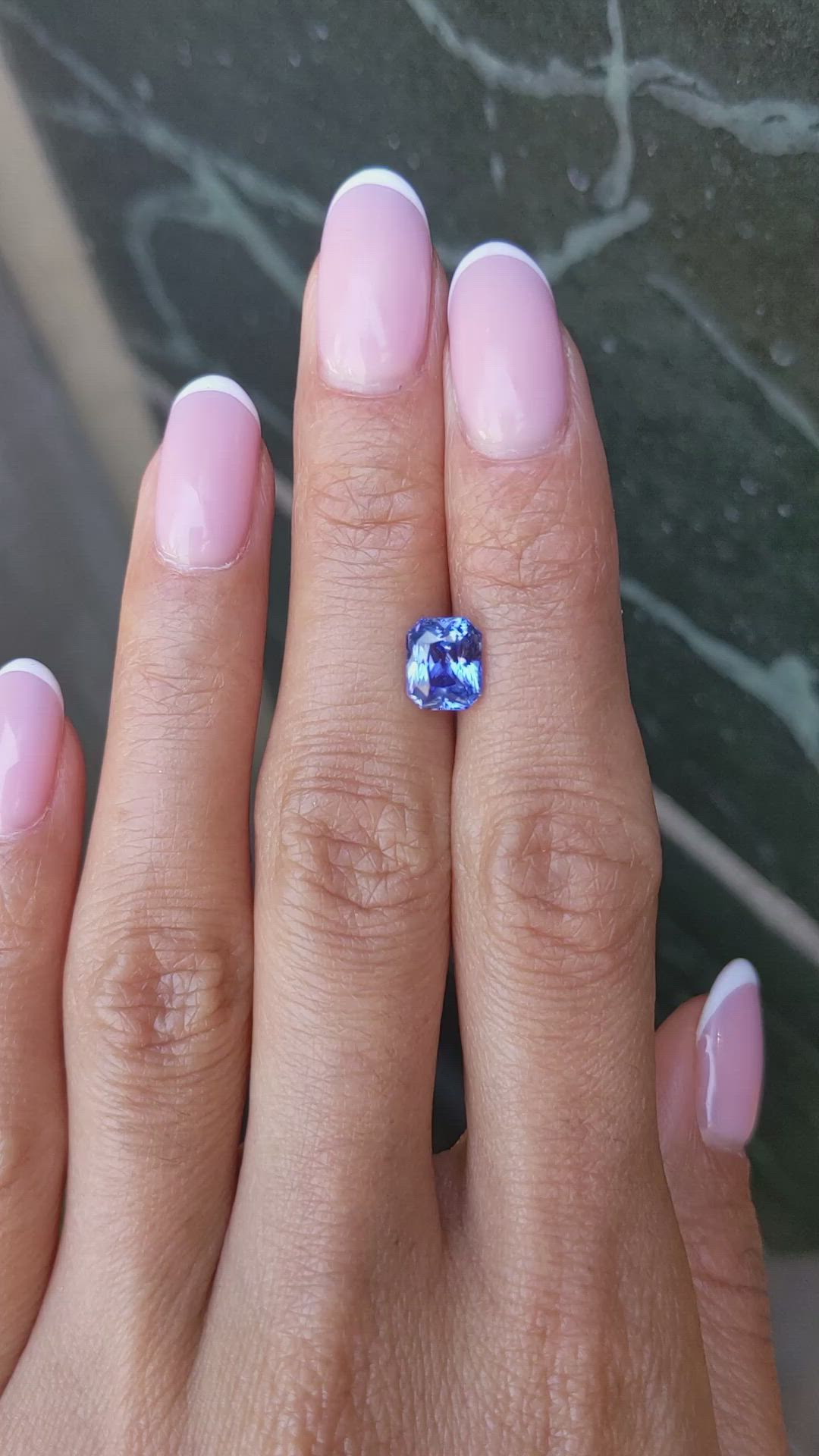 2.15 Ct. Blue Sapphire from Ceylon (Sri Lanka) Size Video