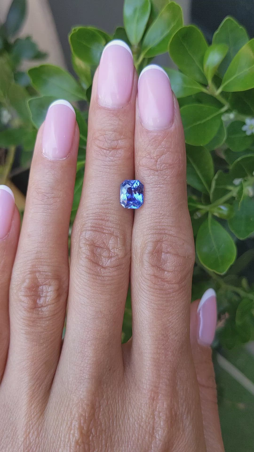 2.15 Ct. Blue Sapphire from Ceylon (Sri Lanka) Size Video