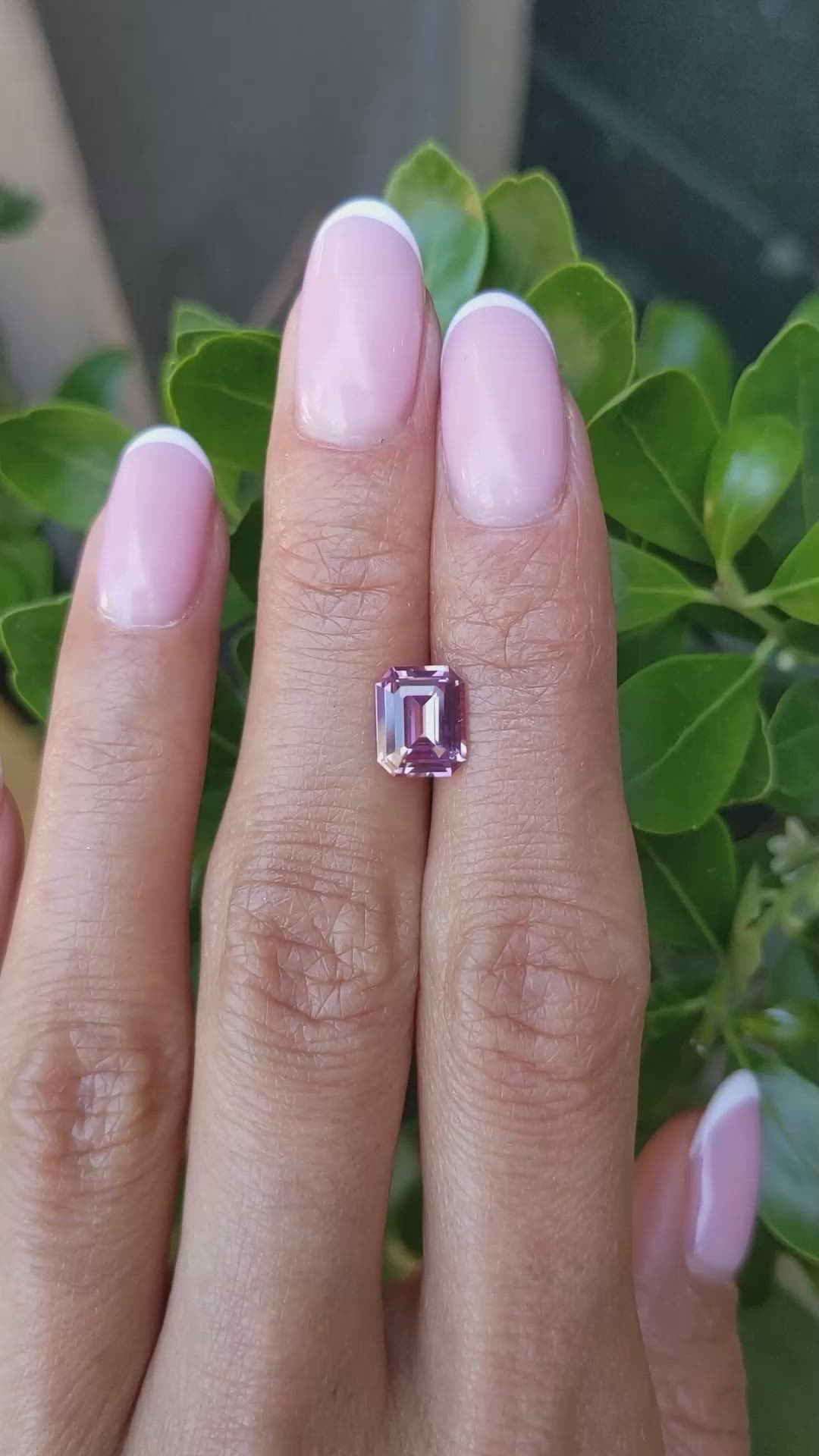 2.06 Ct. Purple Sapphire from Ceylon (Sri Lanka) Size Video