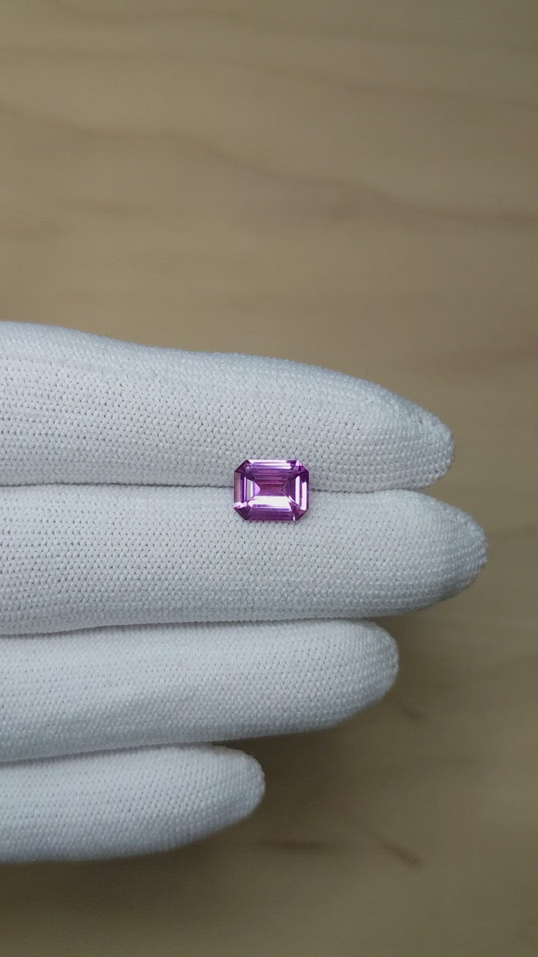 2.06 Ct. Purple Sapphire from Ceylon (Sri Lanka) Size Video