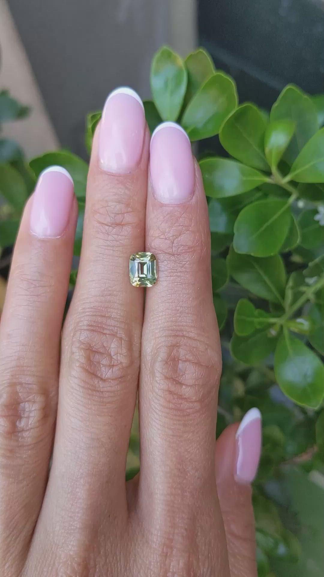 1.52 Ct. Bi Color / Parti Sapphire from Ceylon (Sri Lanka) Size Video