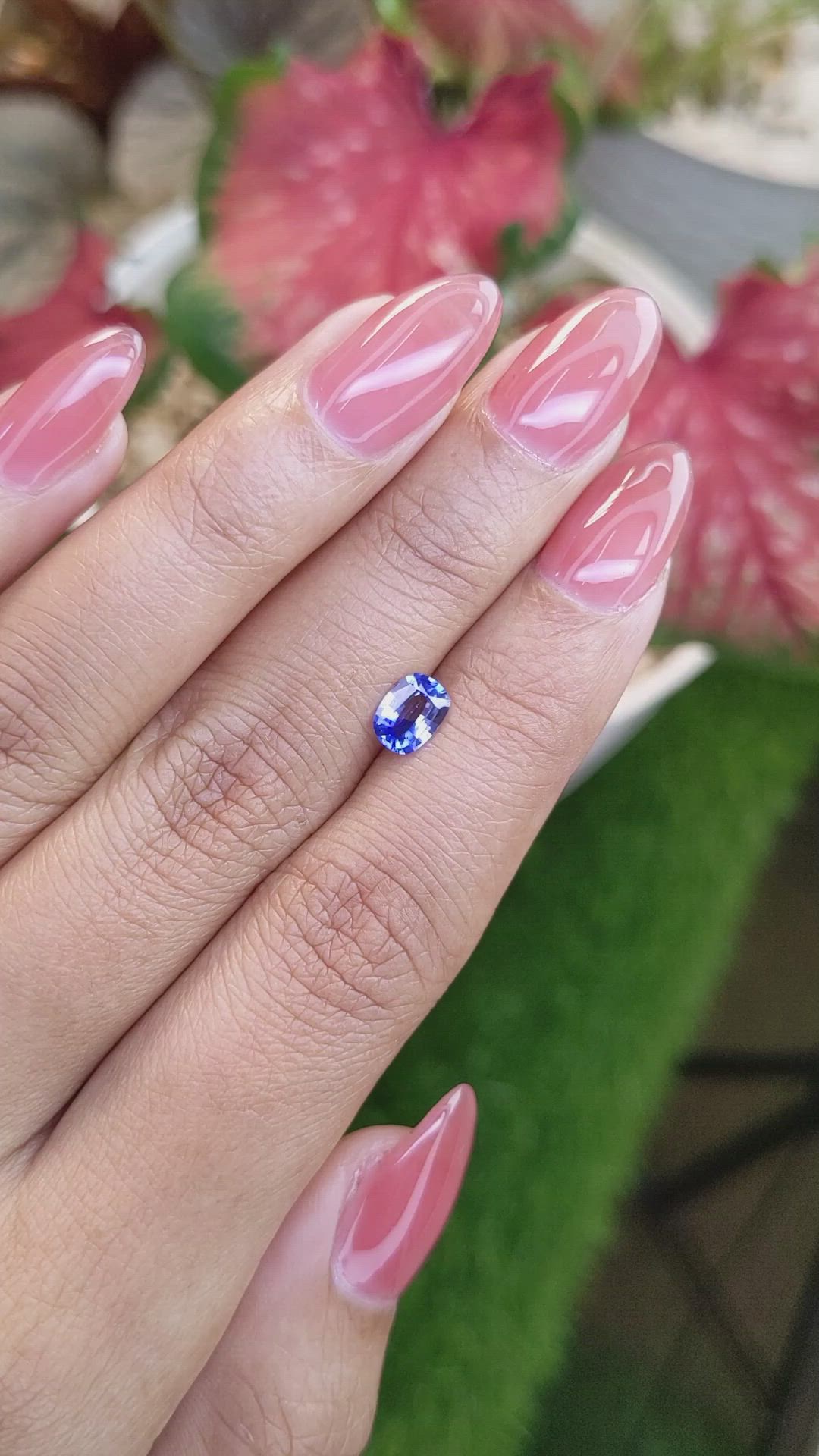 0.69 Ct. Blue Sapphire from Ceylon (Sri Lanka) Size Video
