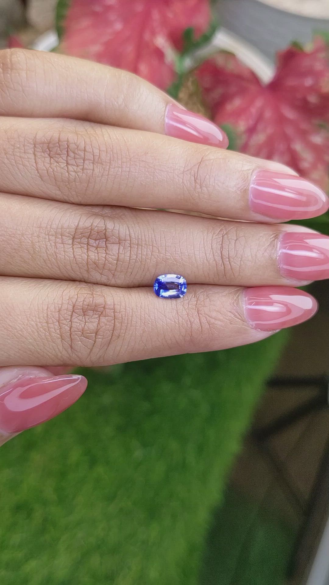 0.69 Ct. Blue Sapphire from Ceylon (Sri Lanka) Size Video
