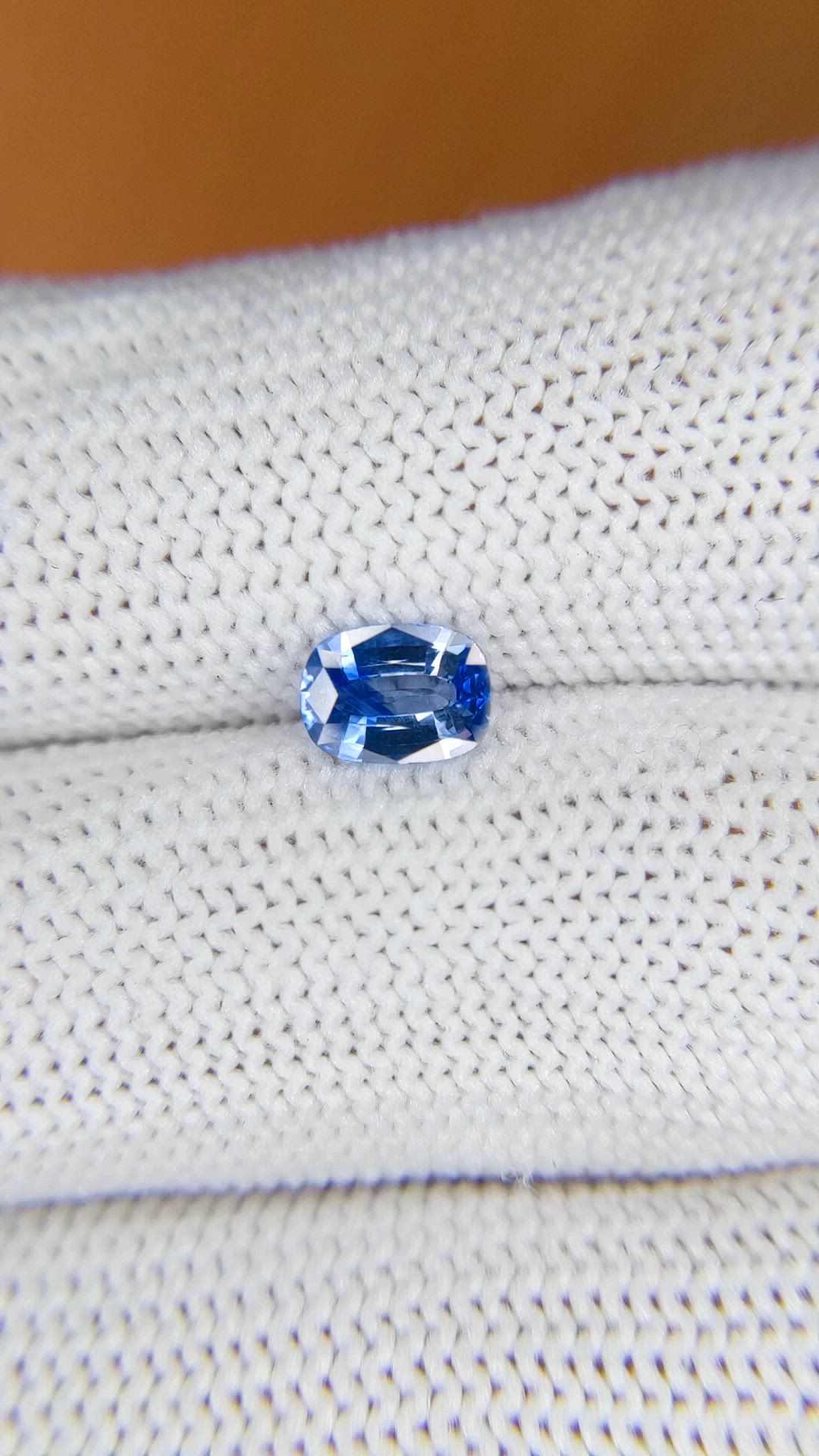 0.69 Ct. Blue Sapphire from Ceylon (Sri Lanka) Size Video