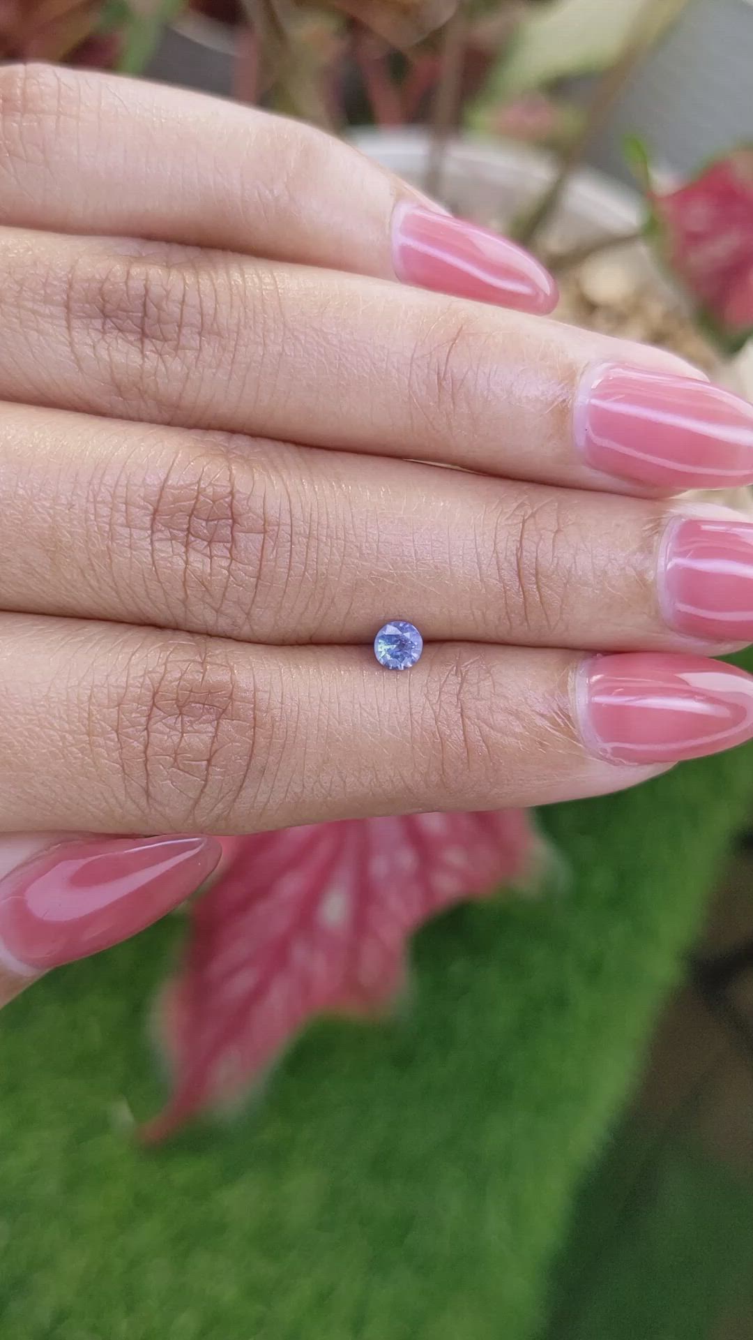 0.26 Ct. Blue Sapphire from Ceylon (Sri Lanka) Size Video