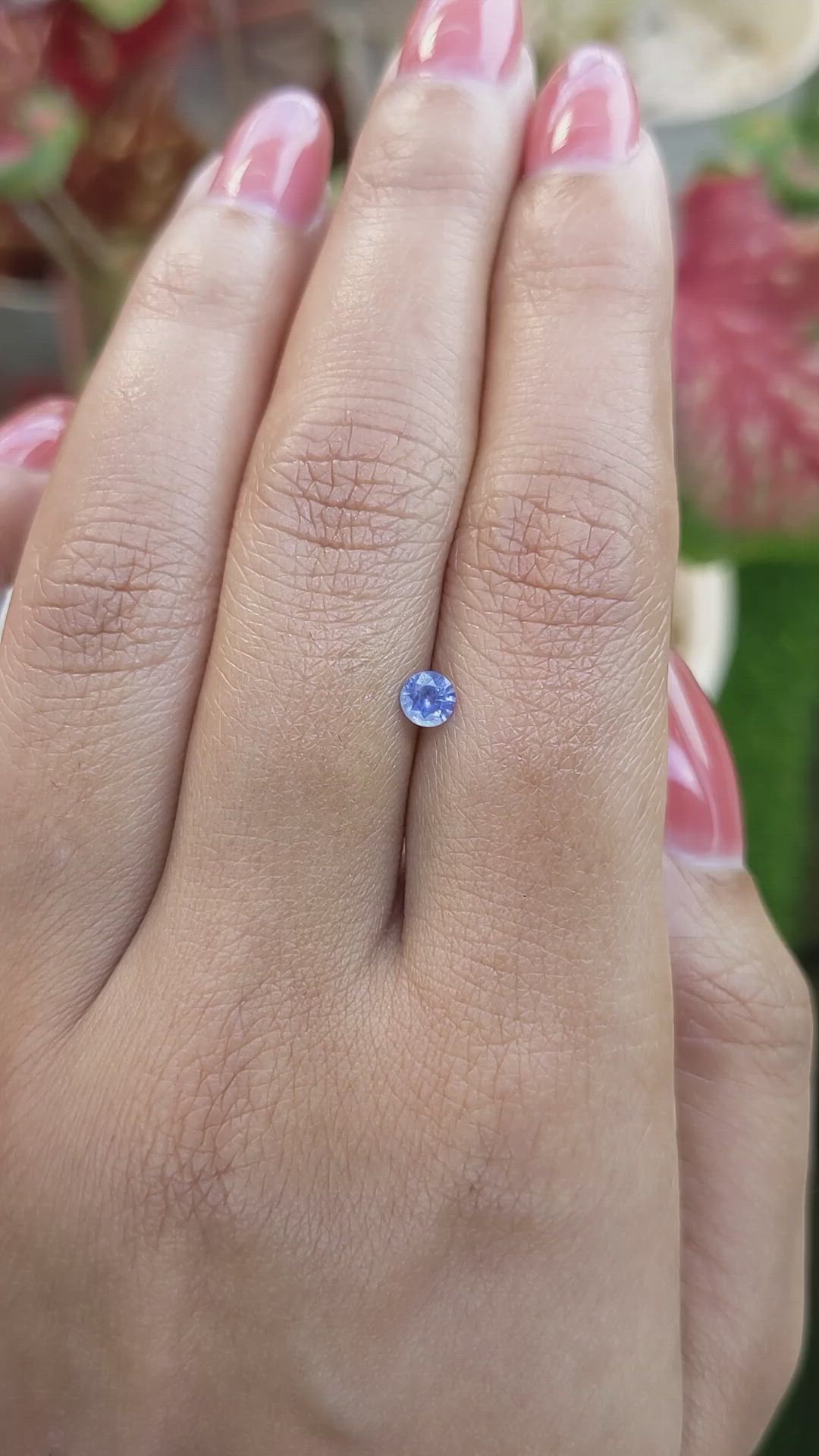 0.26 Ct. Blue Sapphire from Ceylon (Sri Lanka) Size Video