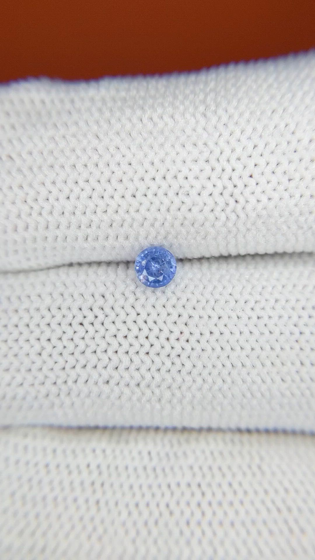 0.26 Ct. Blue Sapphire from Ceylon (Sri Lanka) Size Video