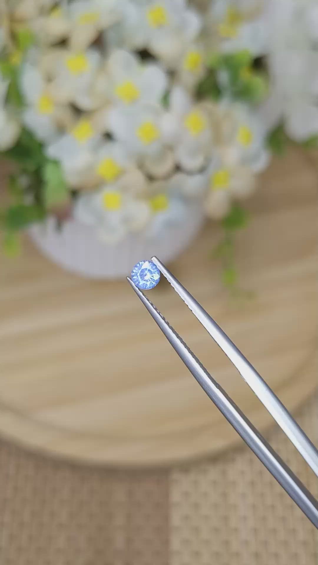 0.26 Ct. Blue Sapphire from Ceylon (Sri Lanka) Size Video