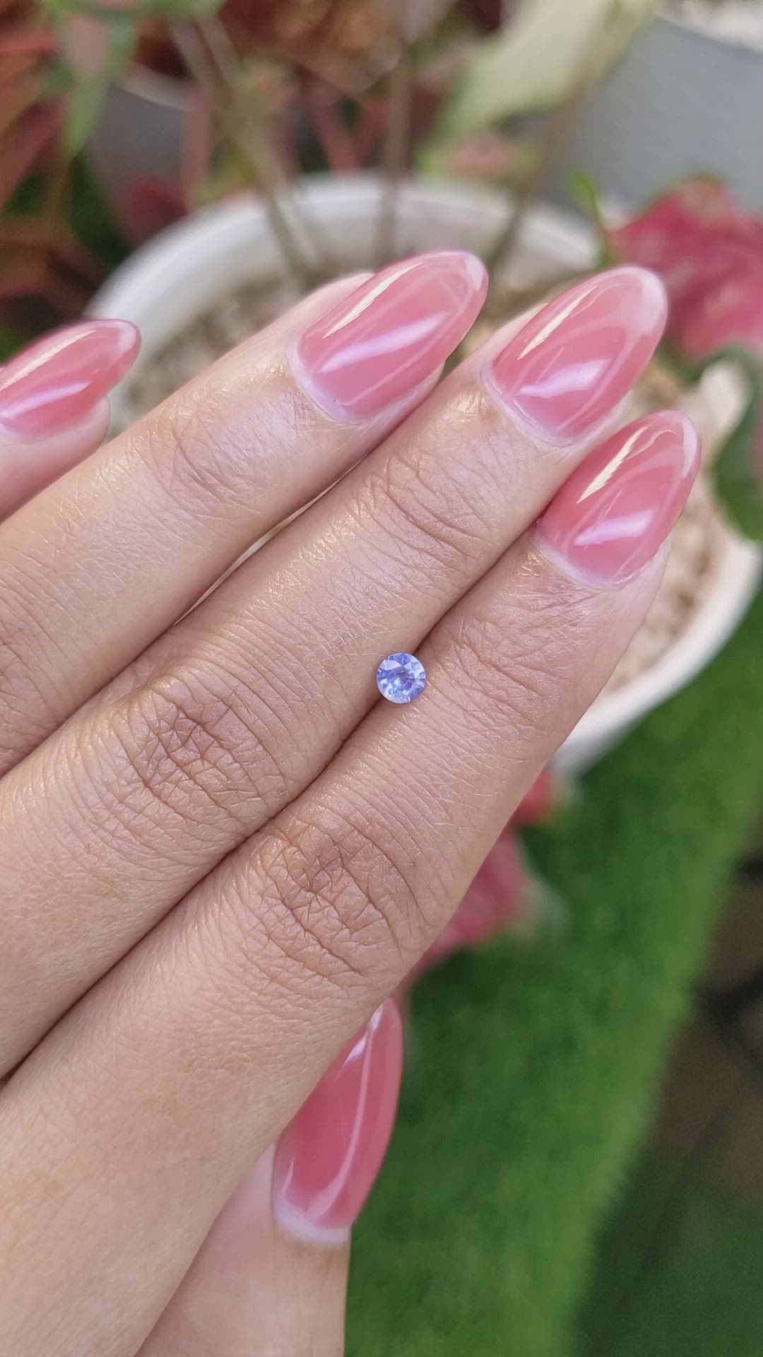 0.26 Ct. Blue Sapphire from Ceylon (Sri Lanka) Size Video