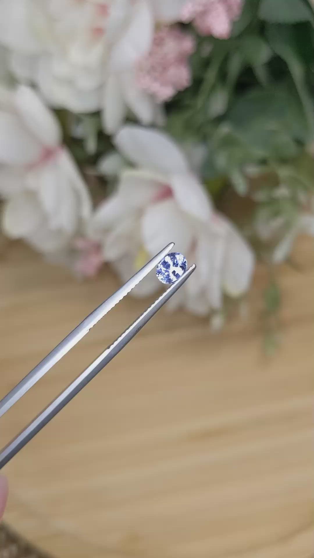 0.53 Ct. Blue Sapphire from Ceylon (Sri Lanka) Size Video