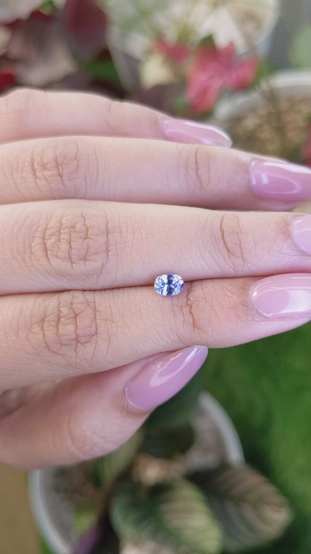 0.53 Ct. Blue Sapphire from Ceylon (Sri Lanka) Size Video