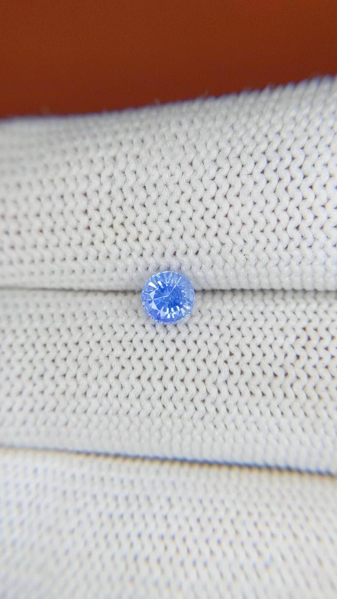 0.63 Ct. Blue Sapphire from Ceylon (Sri Lanka) Size Video
