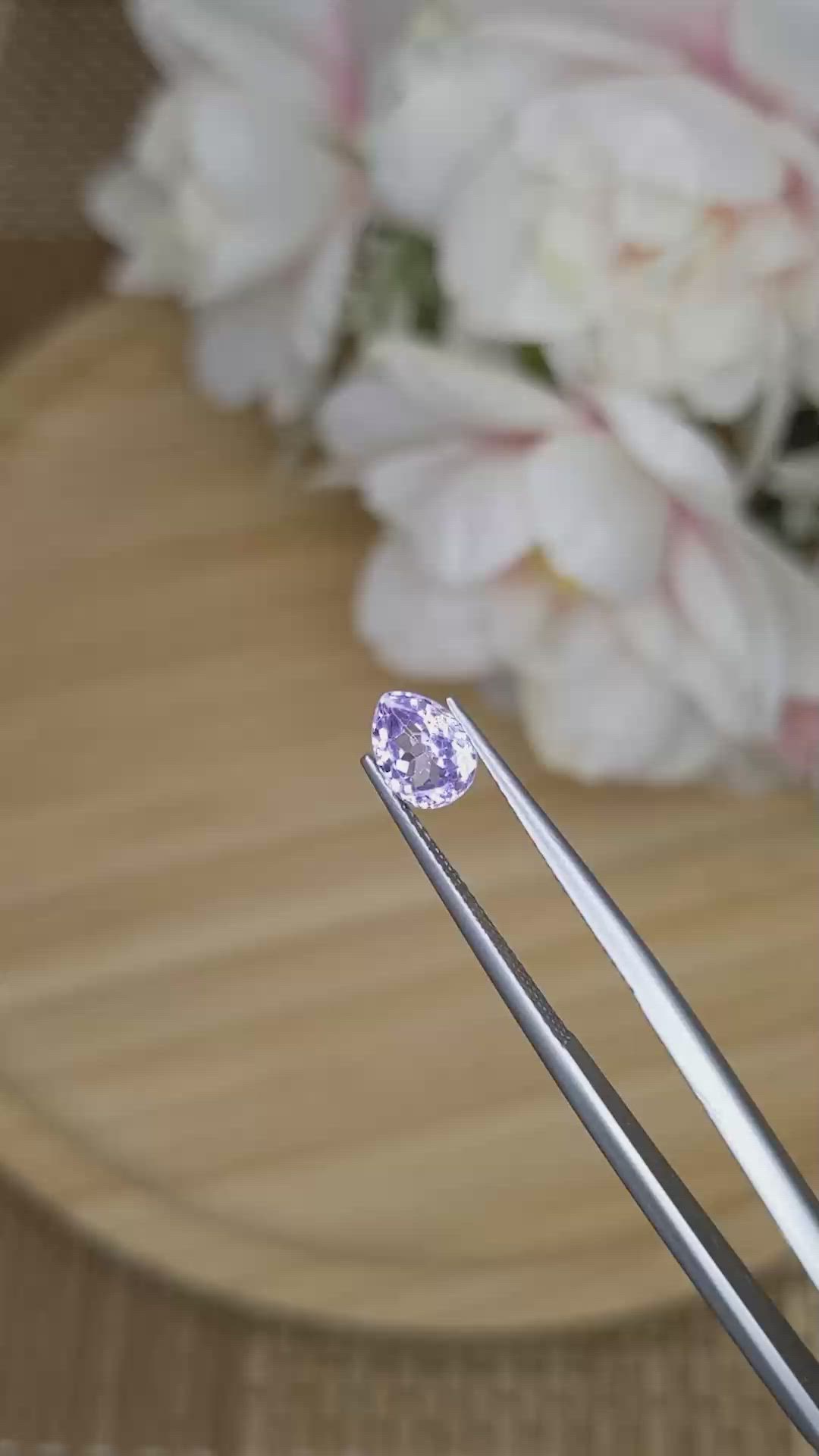 0.92 Ct. Purple Sapphire from Ceylon (Sri Lanka) Size Video
