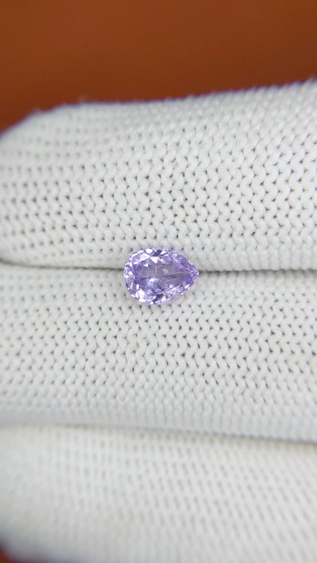 0.92 Ct. Purple Sapphire from Ceylon (Sri Lanka) Size Video