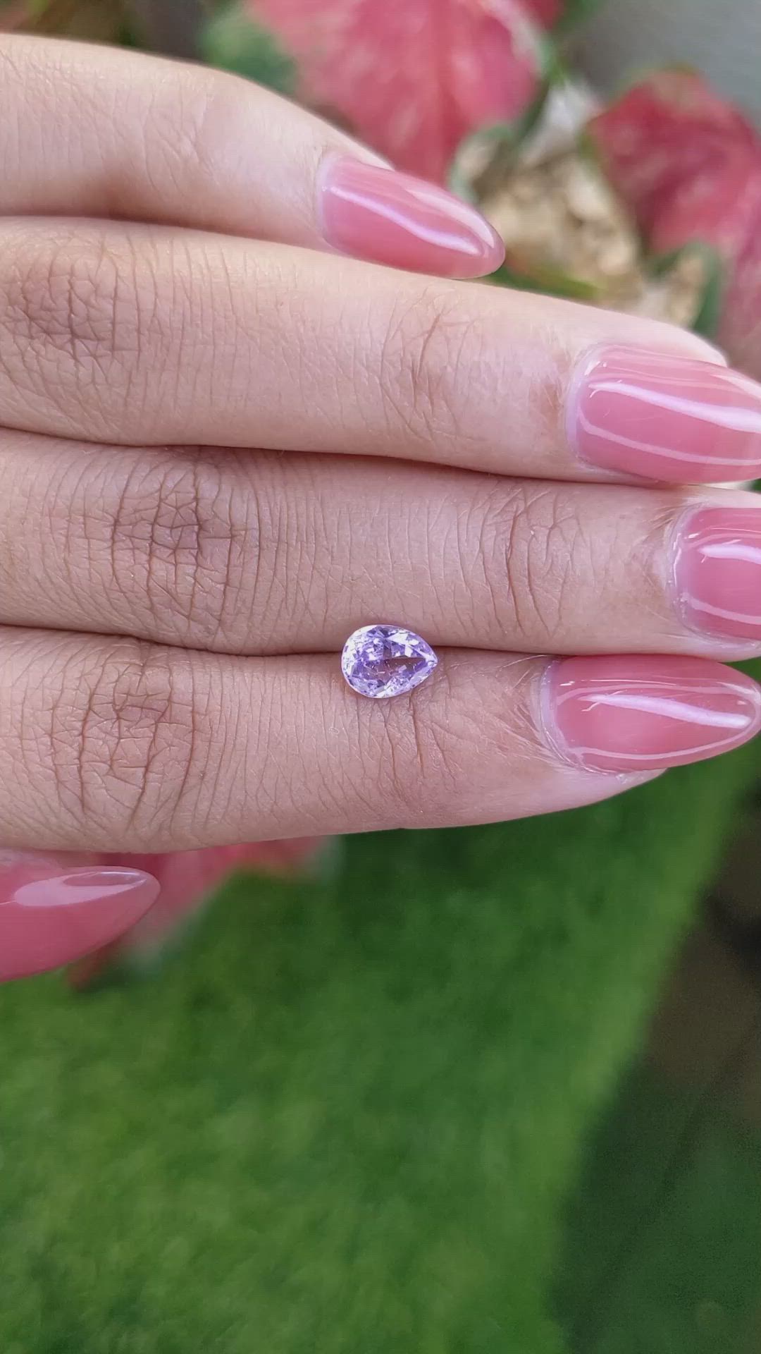 0.92 Ct. Purple Sapphire from Ceylon (Sri Lanka) Size Video
