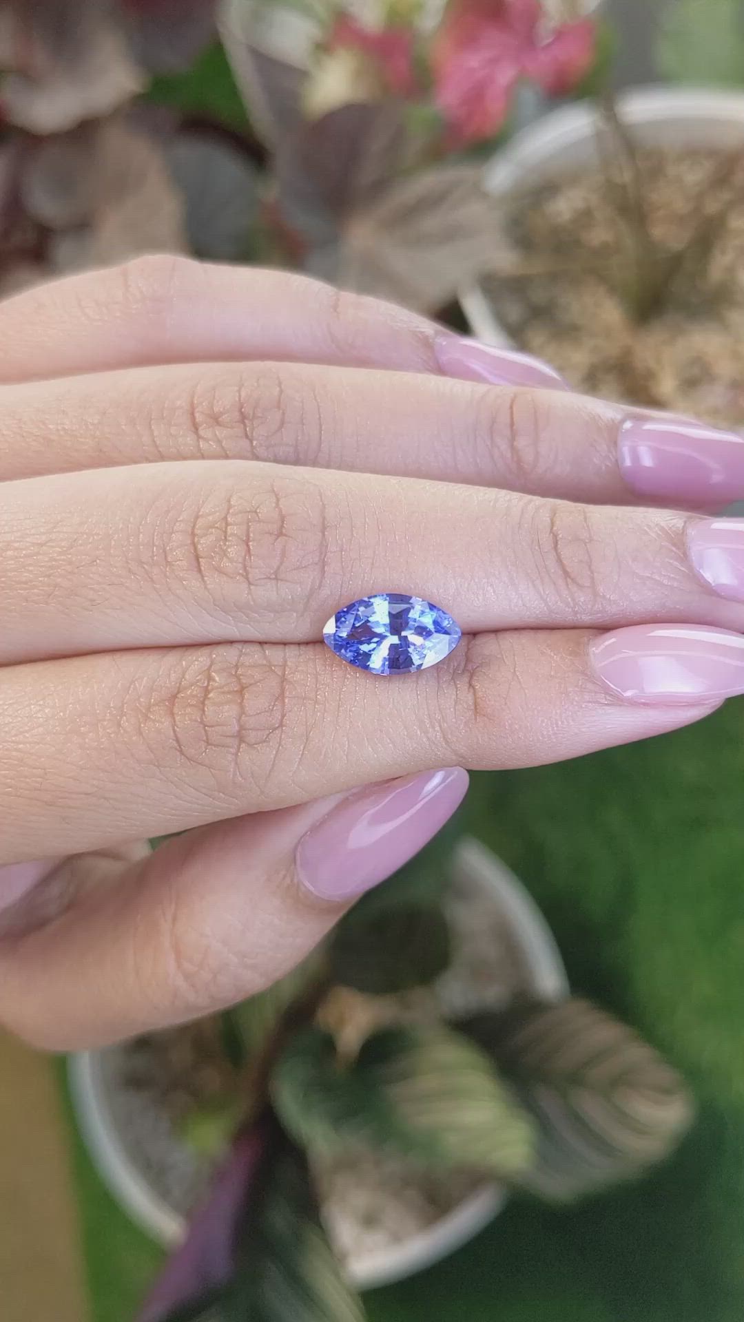 3.08 Ct. Blue Sapphire from Ceylon (Sri Lanka) Size Video