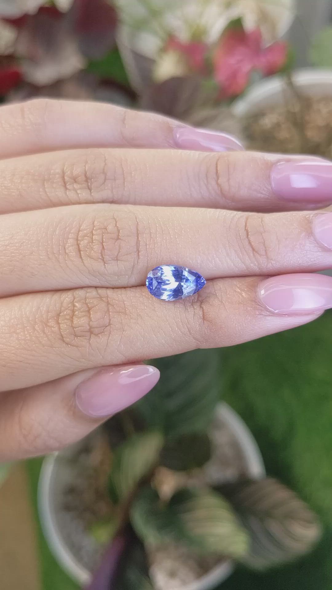 2.61 Ct. Blue Sapphire from Ceylon (Sri Lanka) Size Video