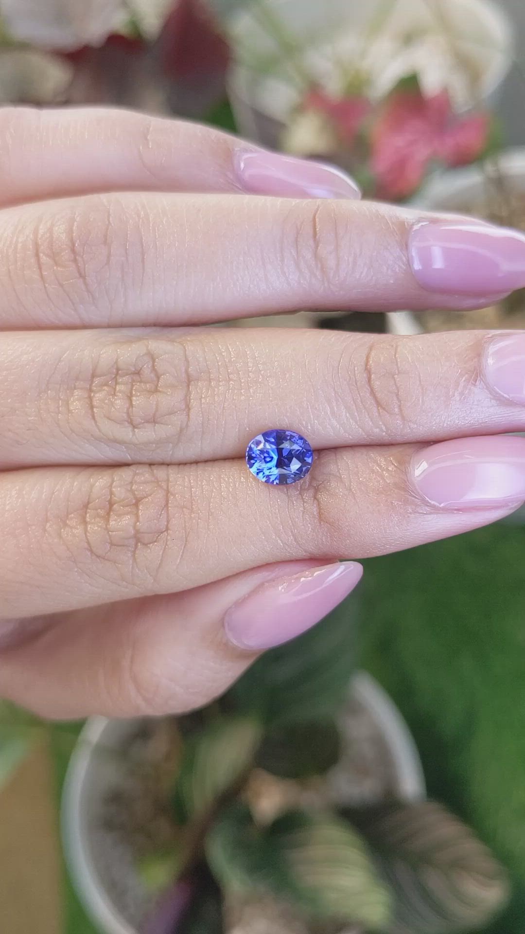 1.72 Ct. Blue Sapphire from Ceylon (Sri Lanka) Size Video