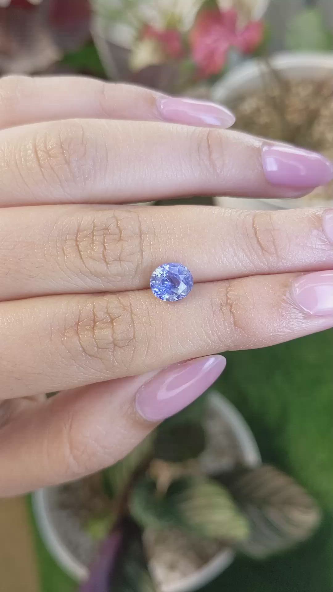 2.04 Ct. Blue Sapphire from Ceylon (Sri Lanka) Size Video