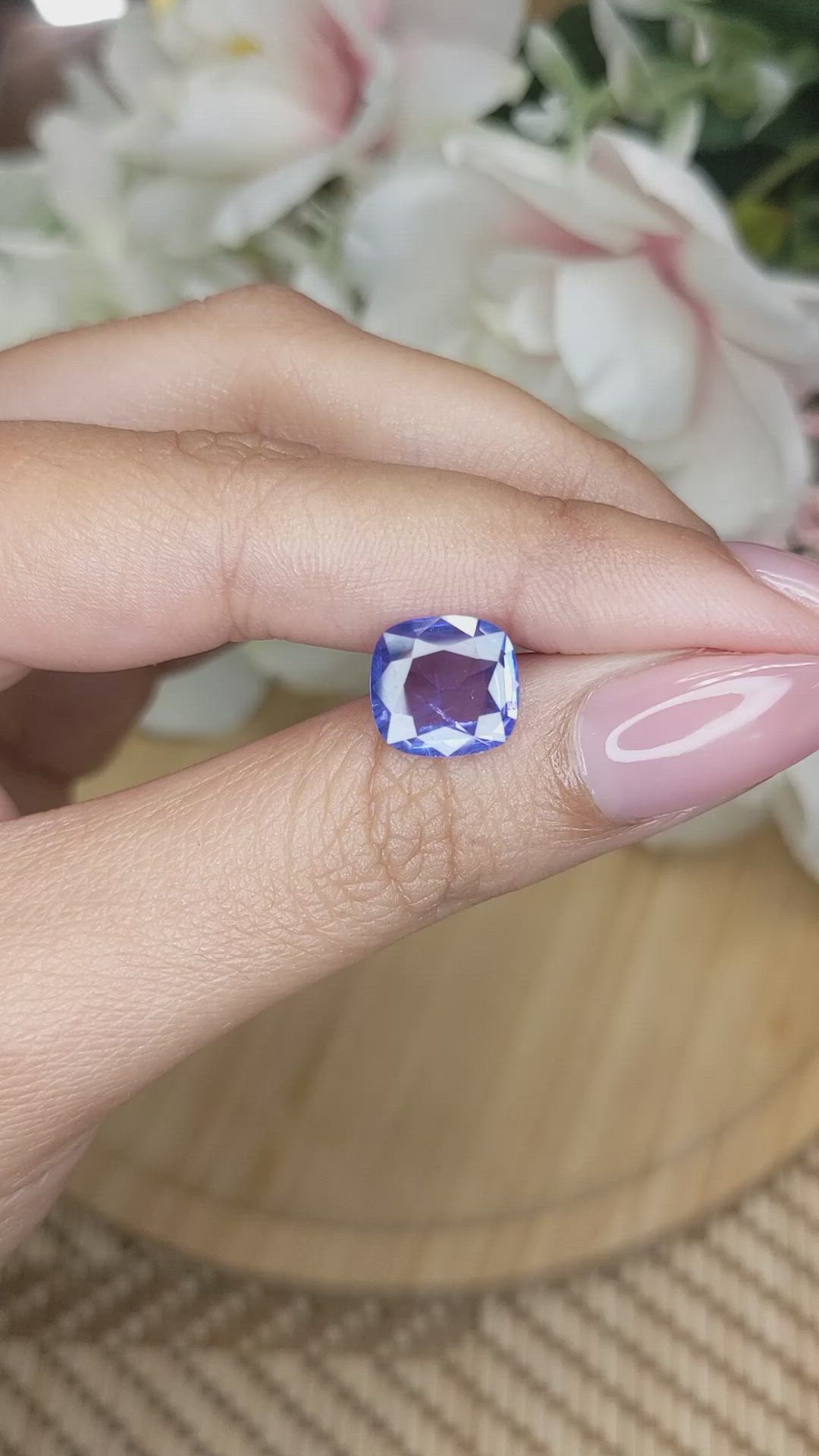 3.62 Ct. Color Change Sapphire from Ceylon (Sri Lanka) Size Video